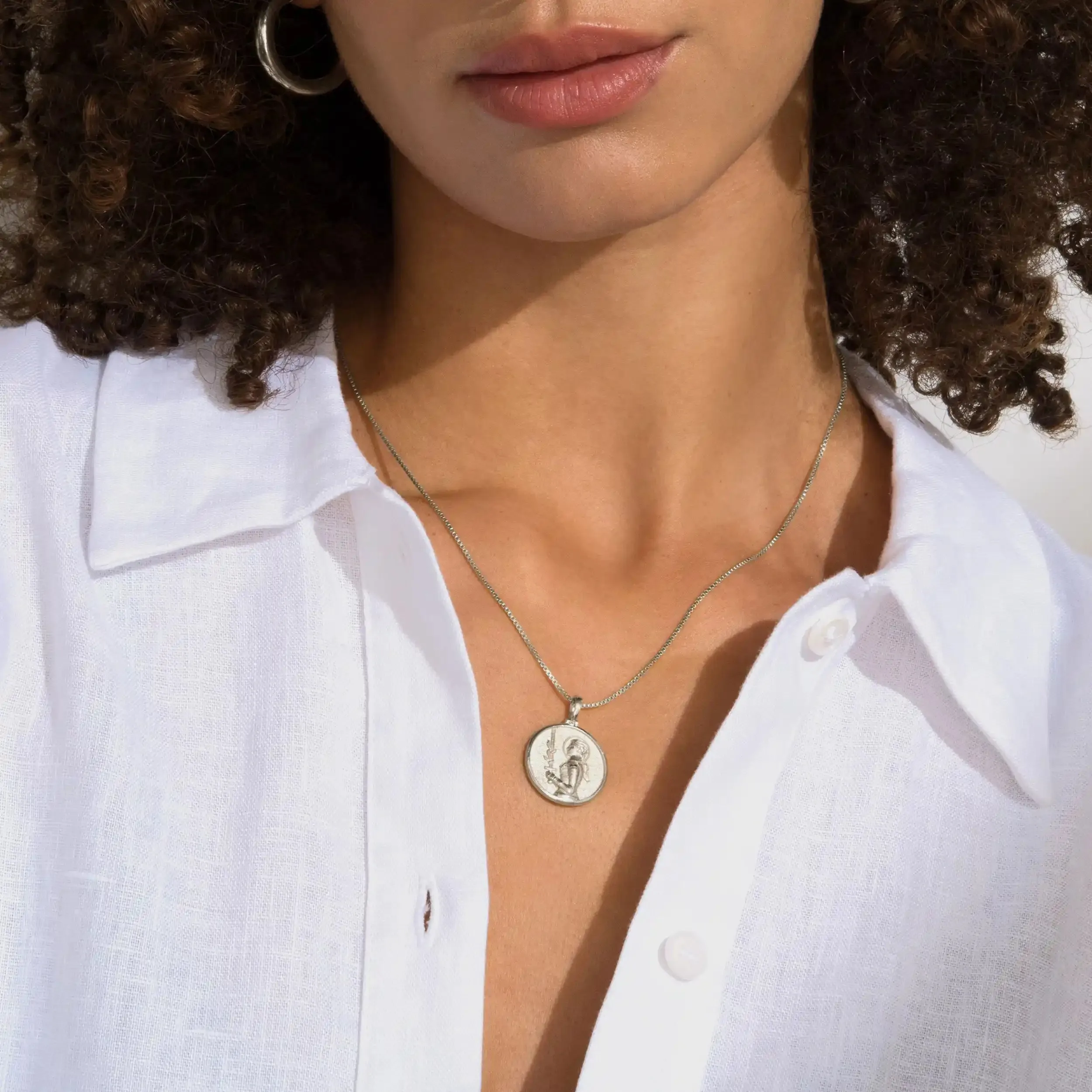 Joan of Arc Pendant sold by Awe Inspired product image thumbnail 2