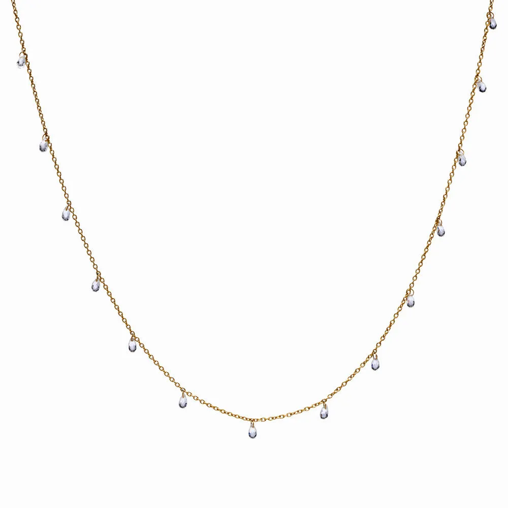 Crystal Briolette Necklace sold by Awe Inspired