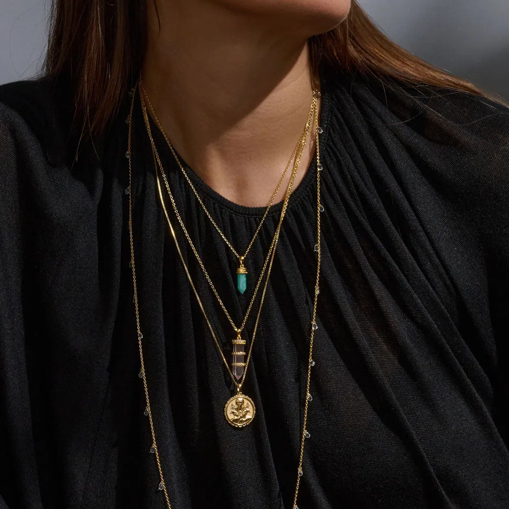 Crystal Briolette Necklace sold by Awe Inspired product image thumbnail 2