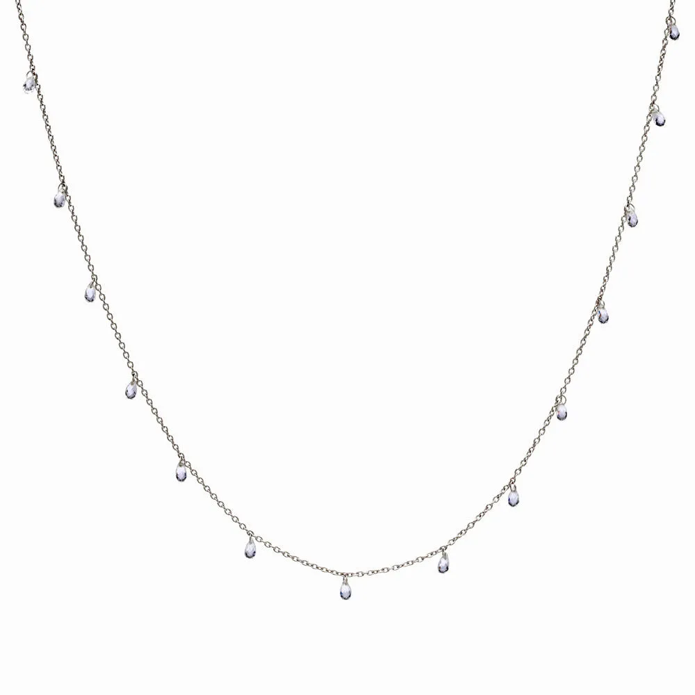 Crystal Briolette Necklace sold by Awe Inspired product image thumbnail 5