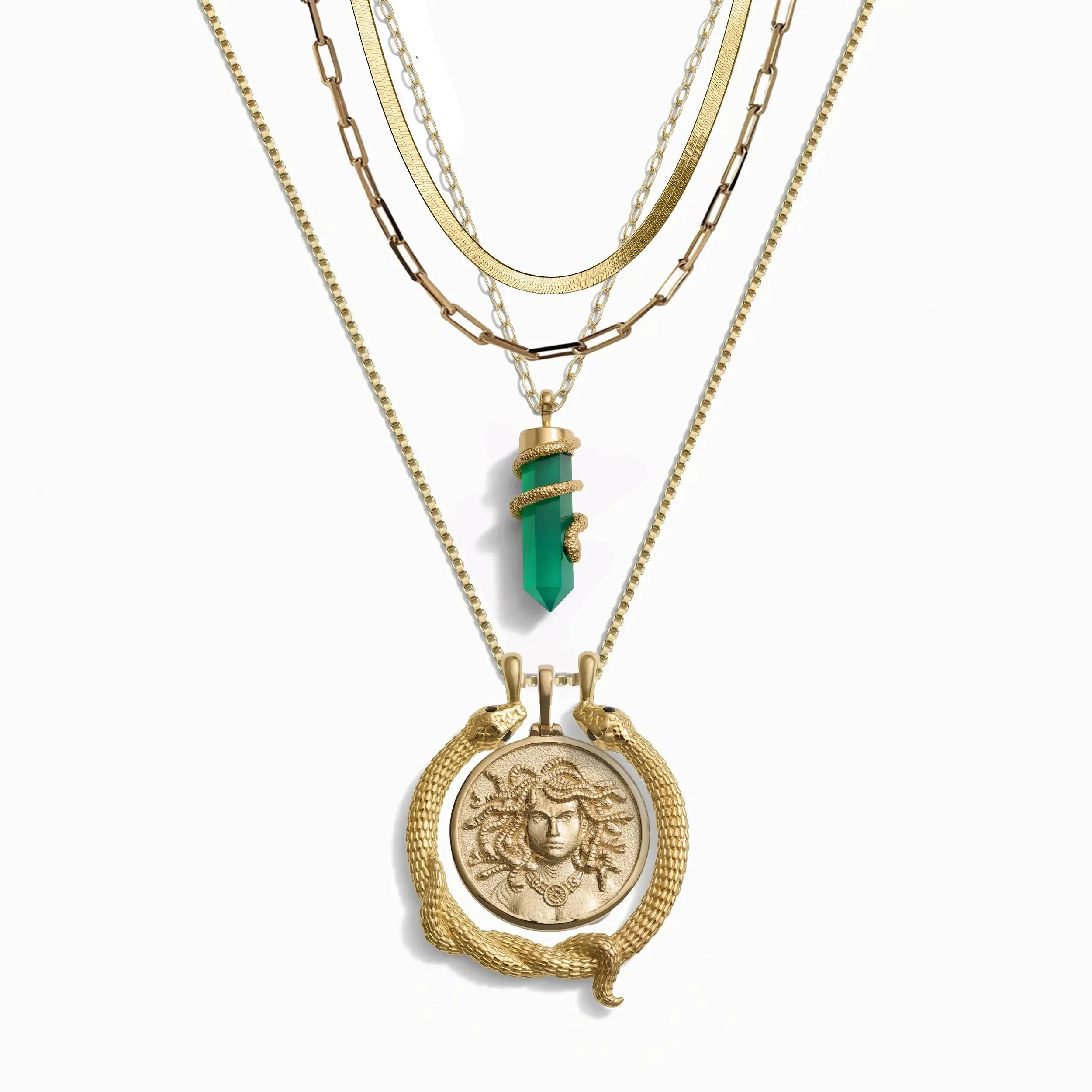 Snake in the Grass Necklace Set sold by Awe Inspired