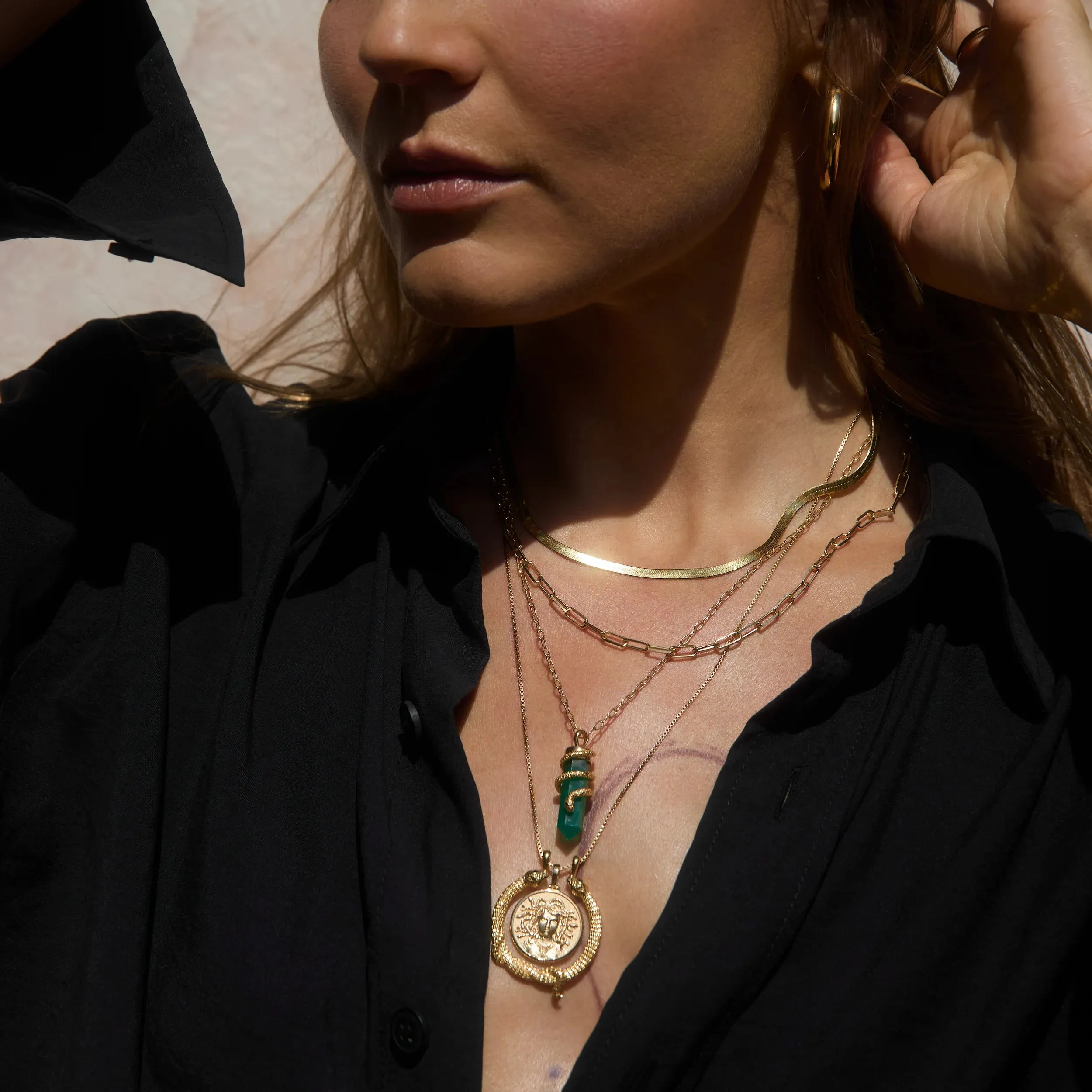 Snake in the Grass Necklace Set sold by Awe Inspired product image thumbnail 2