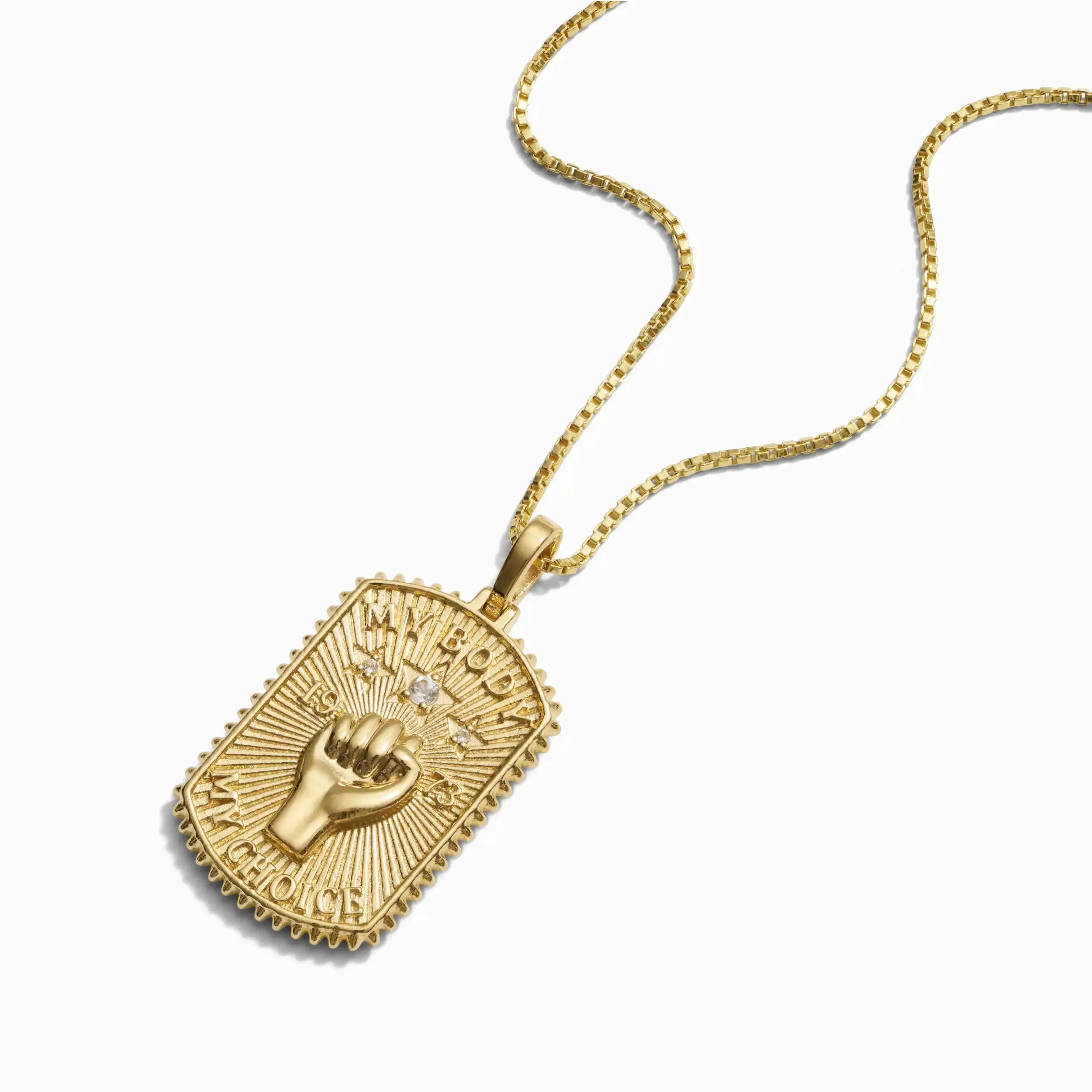 Pro Roe Dog Tag Necklace sold by Awe Inspired