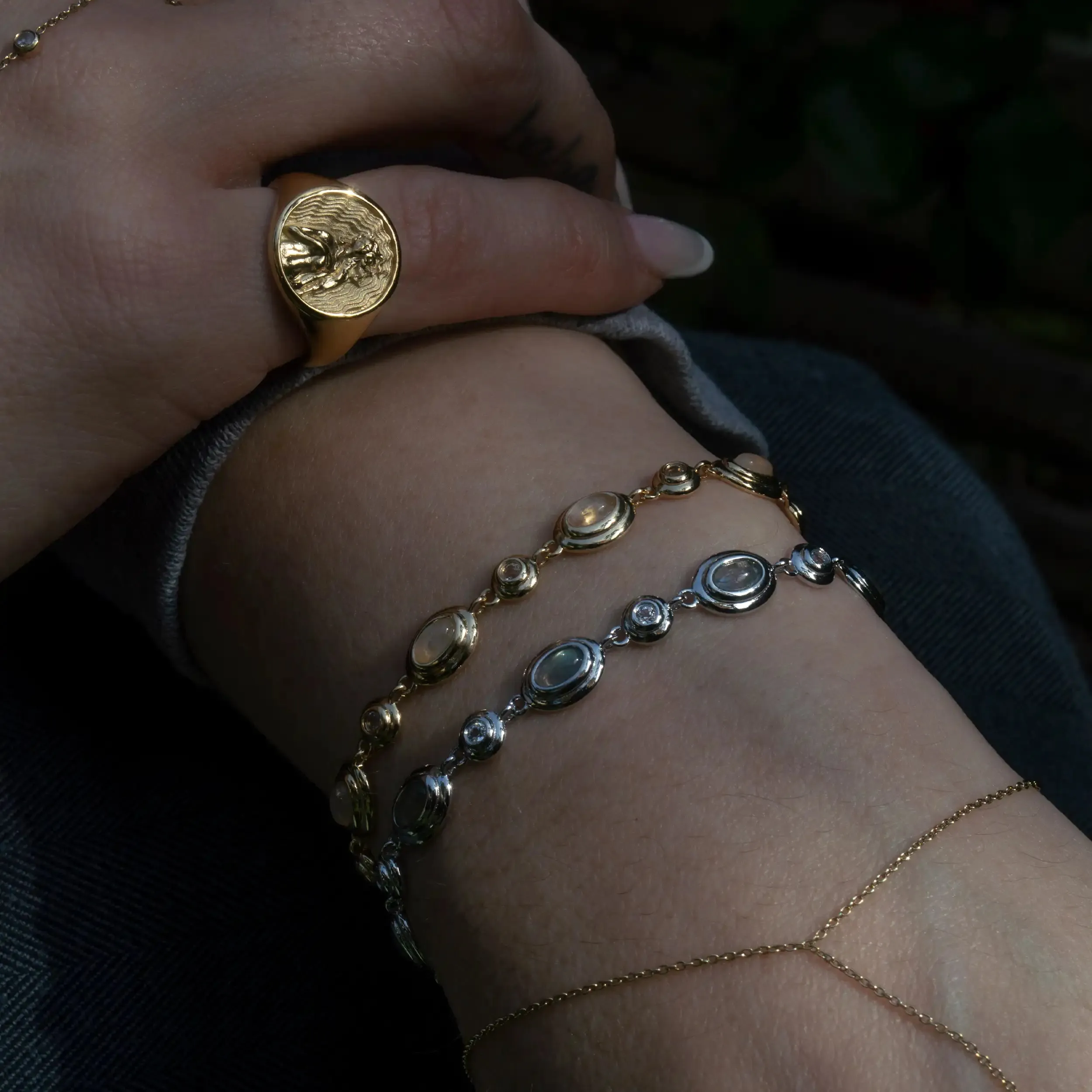 Labradorite Tennis Bracelet sold by Awe Inspired product image thumbnail 4