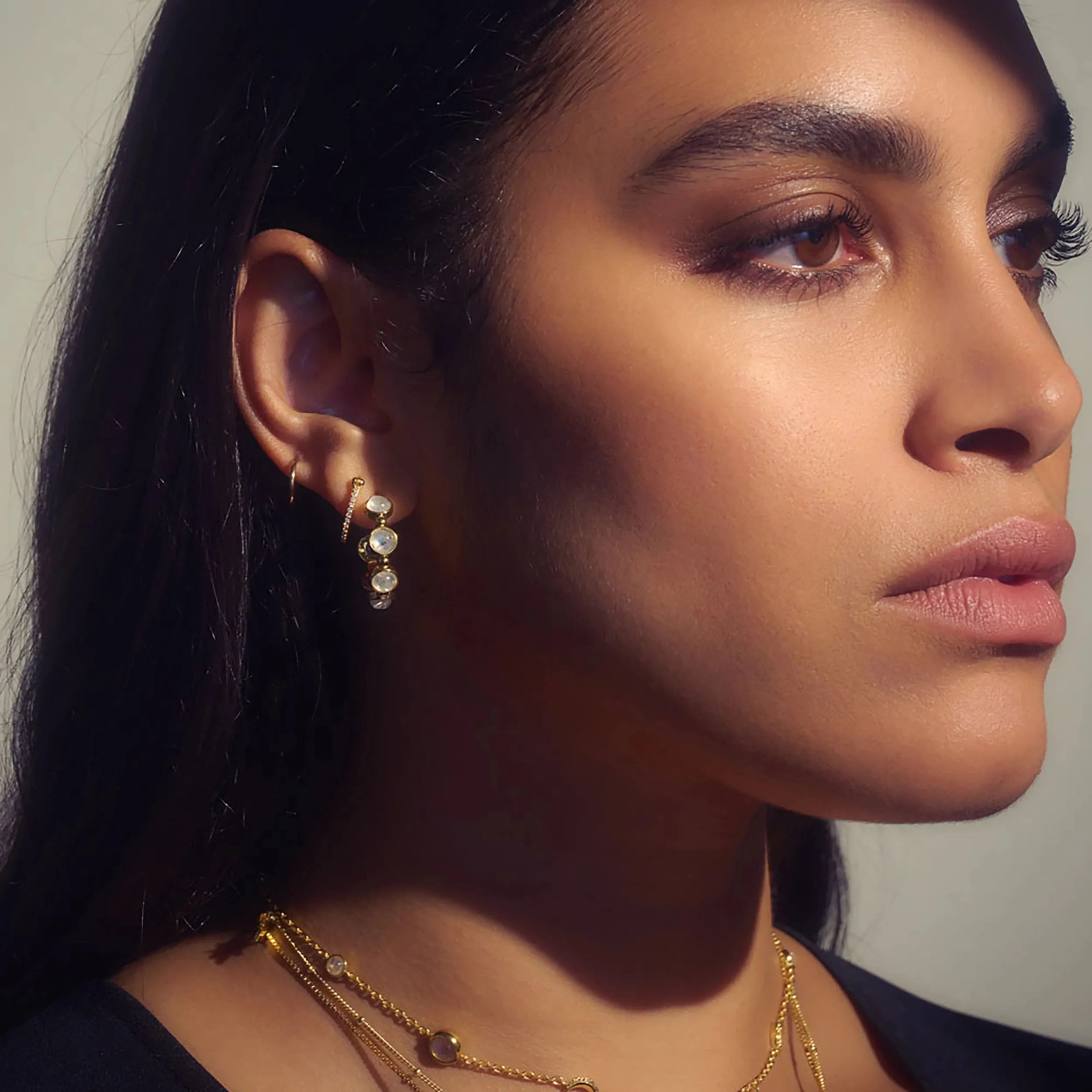 Moon Phases Hoops sold by Awe Inspired product image thumbnail 2