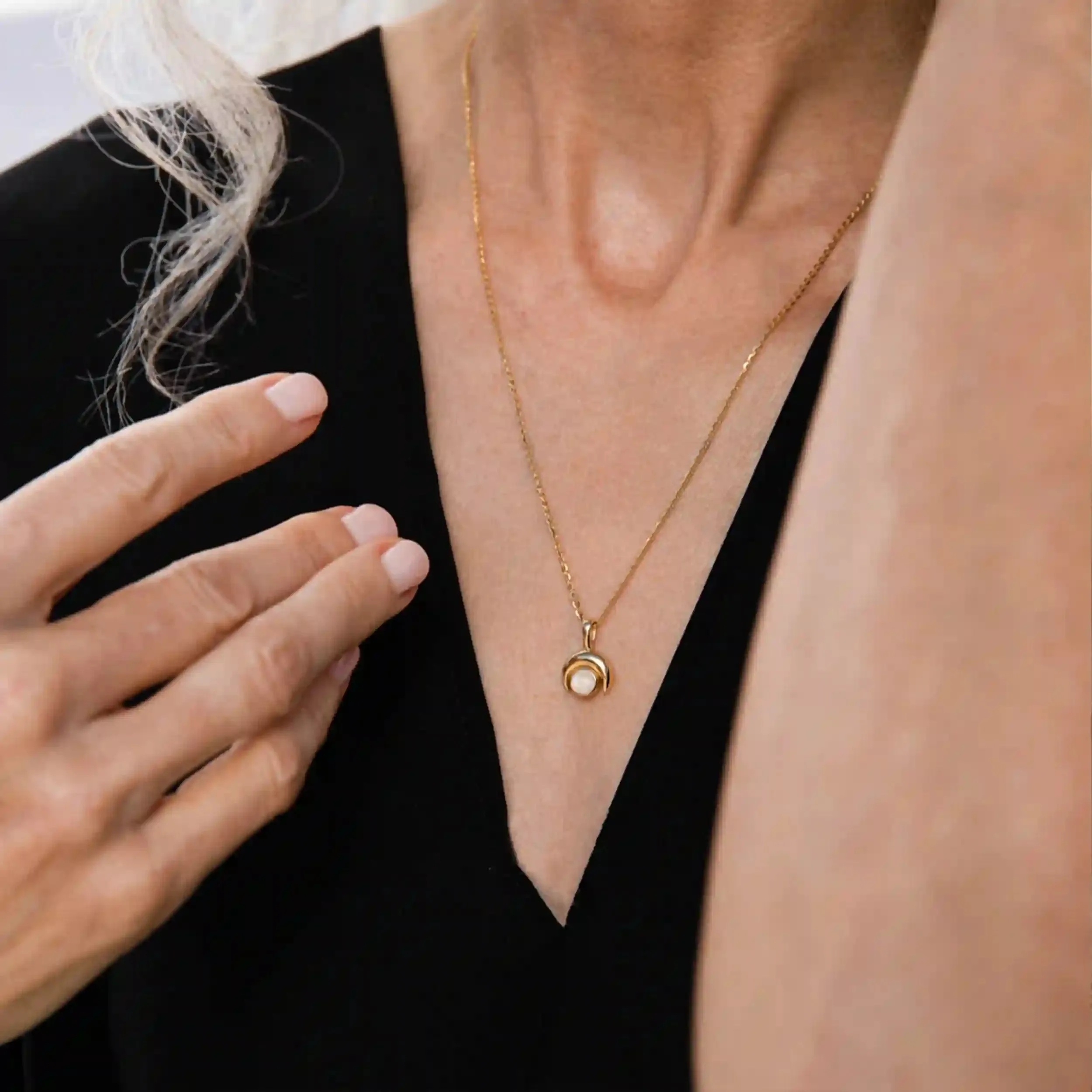 Inverted Moon Amulet sold by Awe Inspired product image thumbnail 2