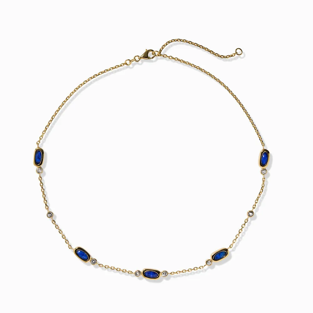 Lapis Sapphire Choker Necklace sold by Awe Inspired