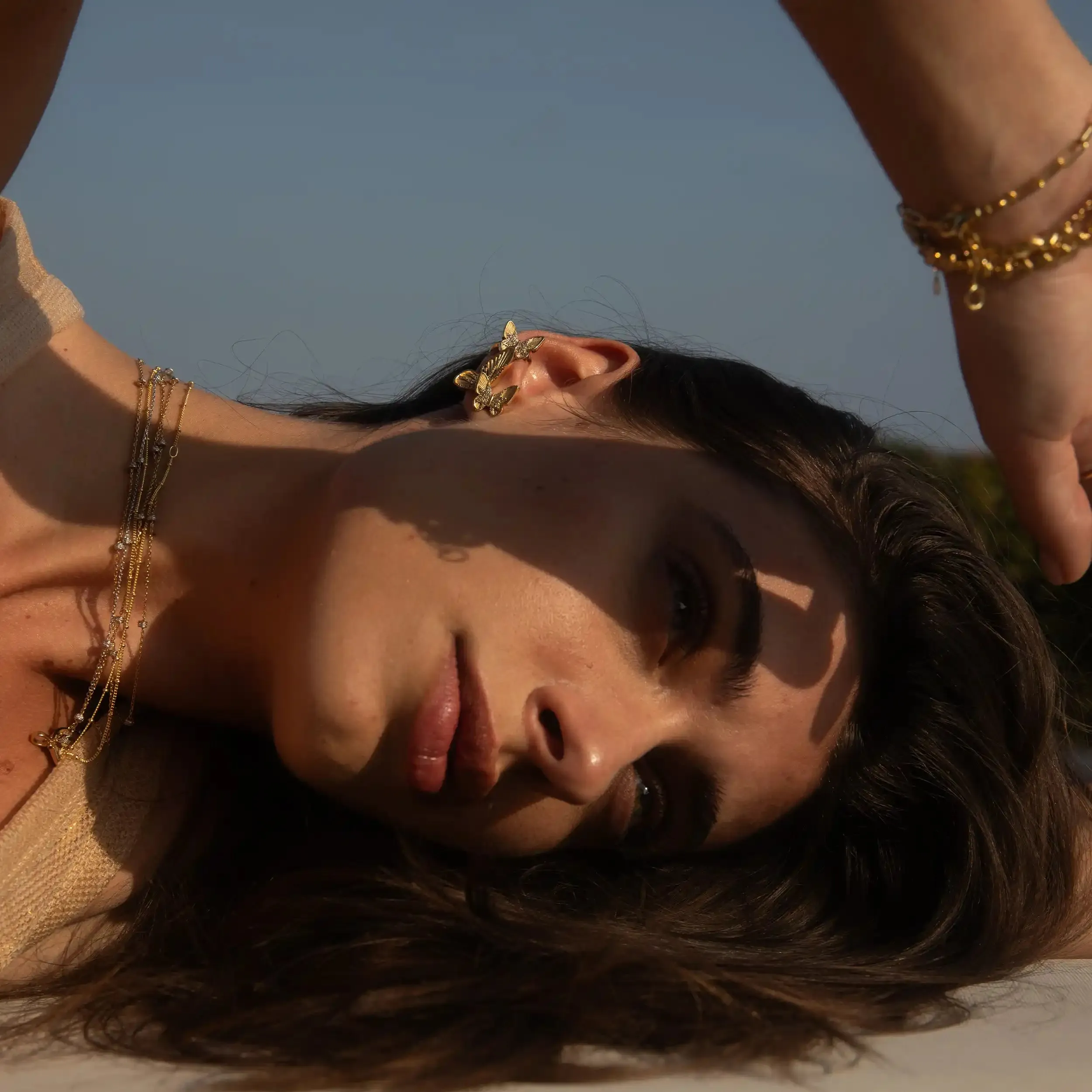 Pavé Butterfly Ear Cuff Set sold by Awe Inspired product image thumbnail 5