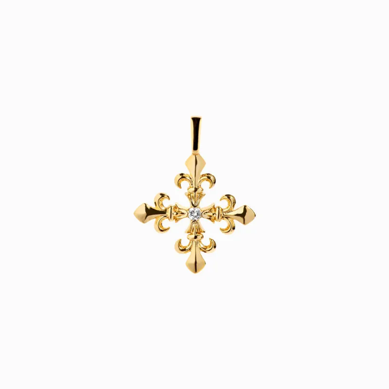 Fleur de Lis Cross Amulet sold by Awe Inspired