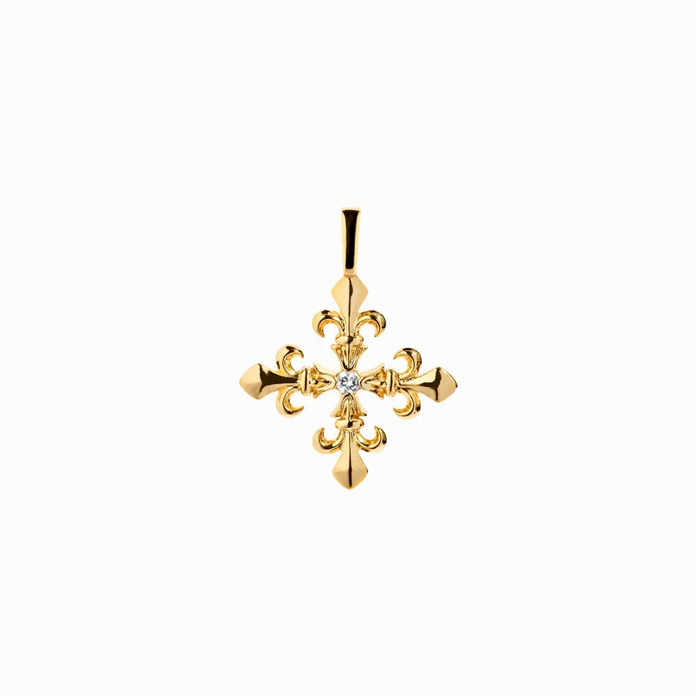 Fleur de Lis Cross Amulet sold by Awe Inspired