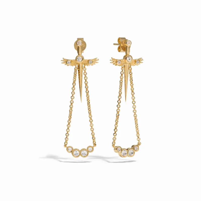 Winged Sword Drop Earrings sold by Awe Inspired