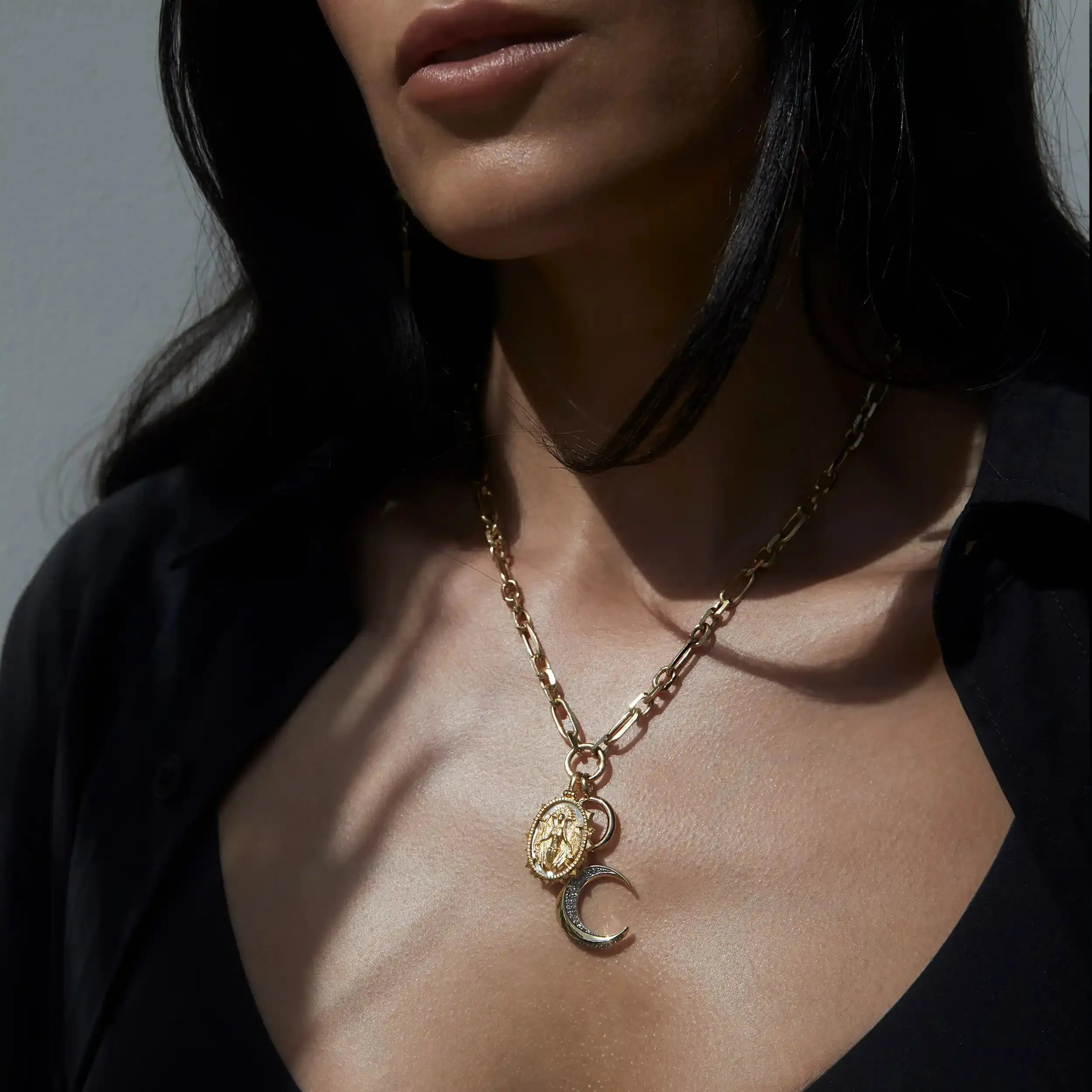 Twisted Moon Necklace sold by Awe Inspired product image thumbnail 4