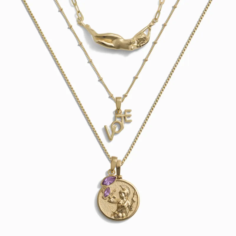 Votes For Women Necklace Set sold by Awe Inspired