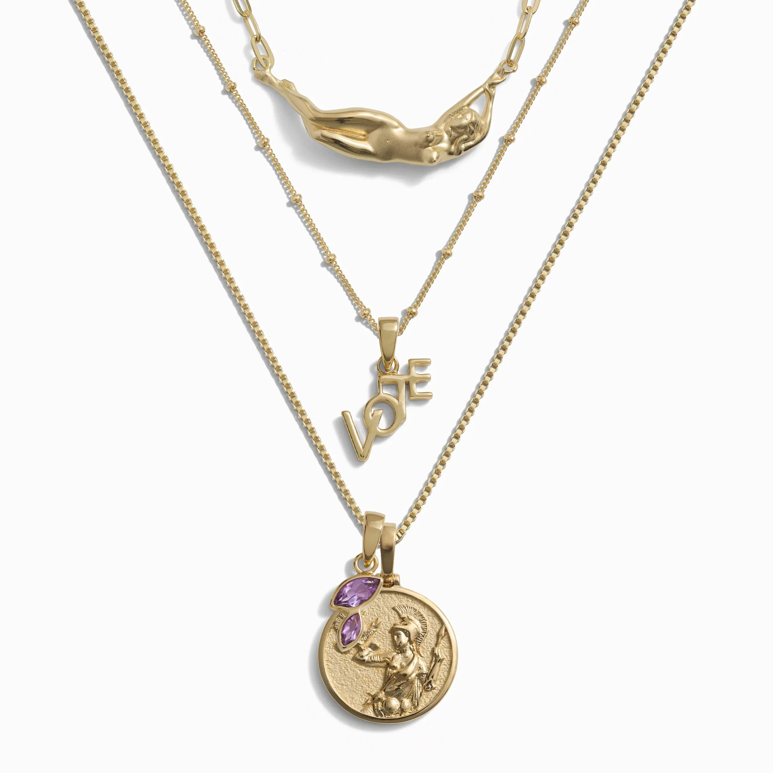 Votes For Women Necklace Set sold by Awe Inspired