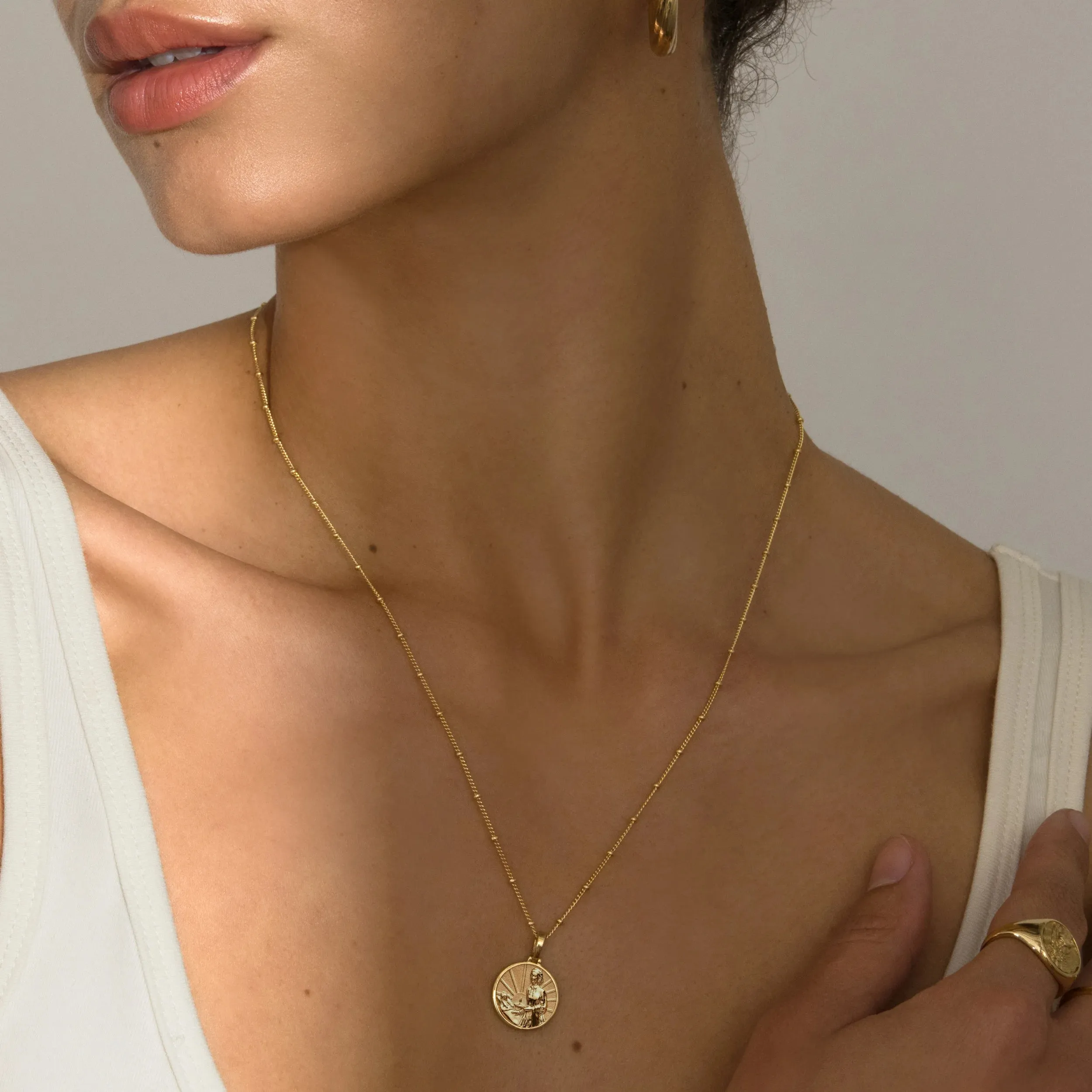 Mini Joan of Arc Pendant sold by Awe Inspired product image thumbnail 3