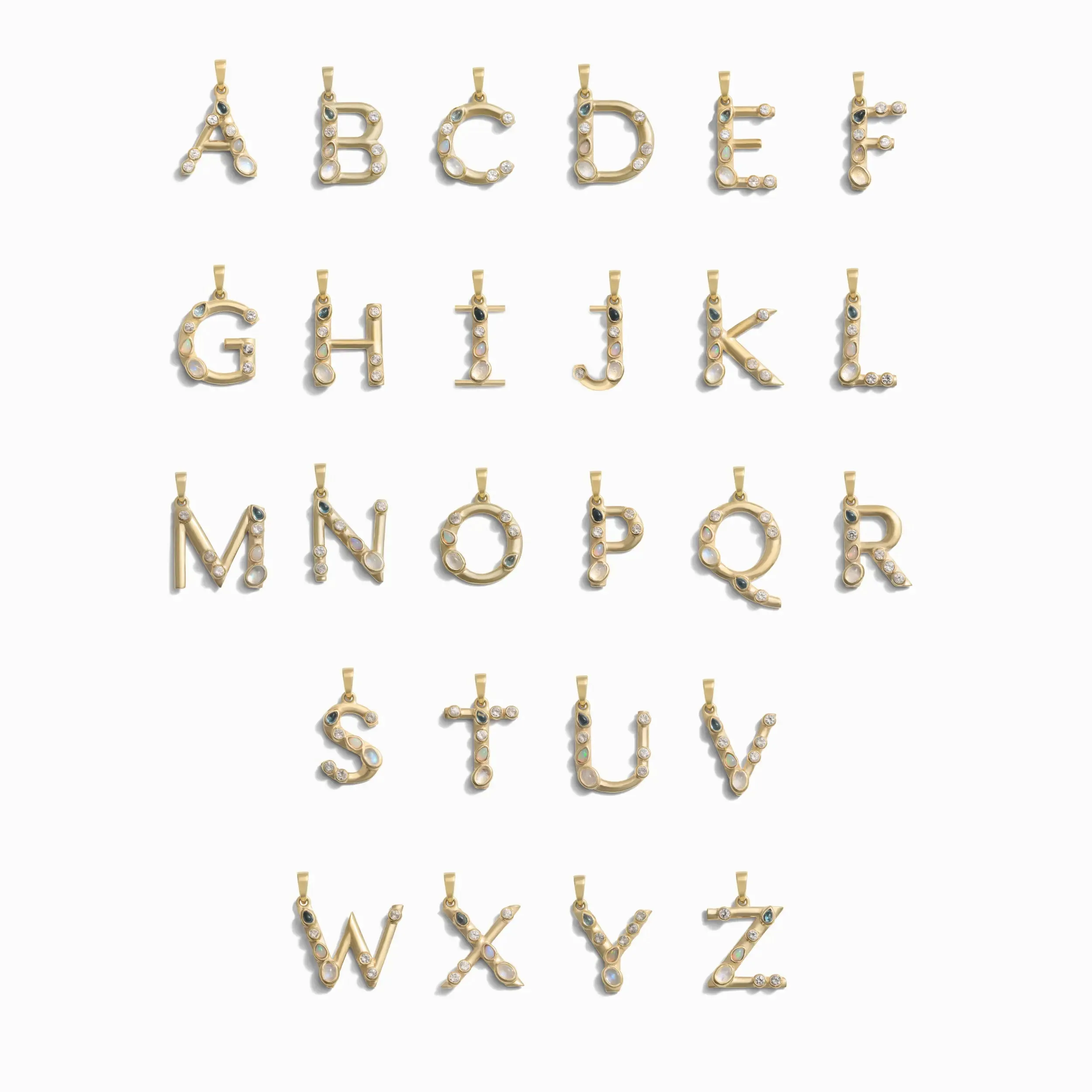 F Initial Pendant sold by Awe Inspired product image thumbnail 4