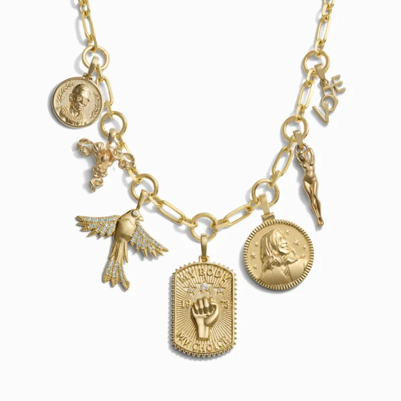 Shattered Ceiling Statement Charm Necklace sold by Awe Inspired