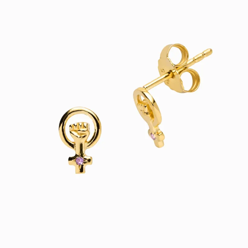Woman Power Stud Earring sold by Awe Inspired