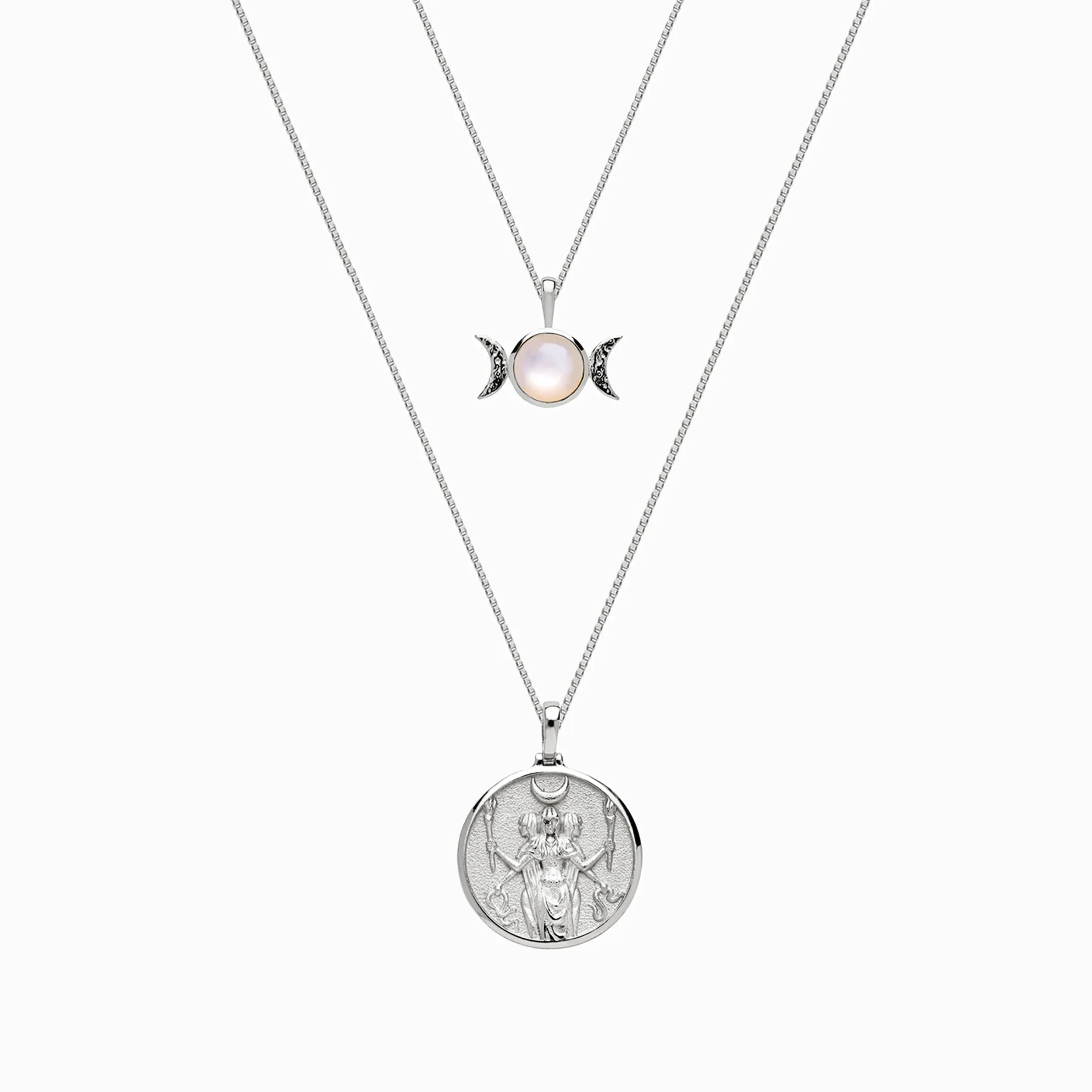 Hecate + Triple Moon Necklace Set sold by Awe Inspired product image thumbnail 5