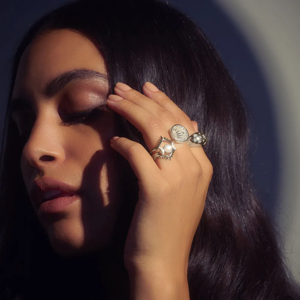 Once in a (Triple) Moon Ring Set sold by Awe Inspired product image thumbnail 3