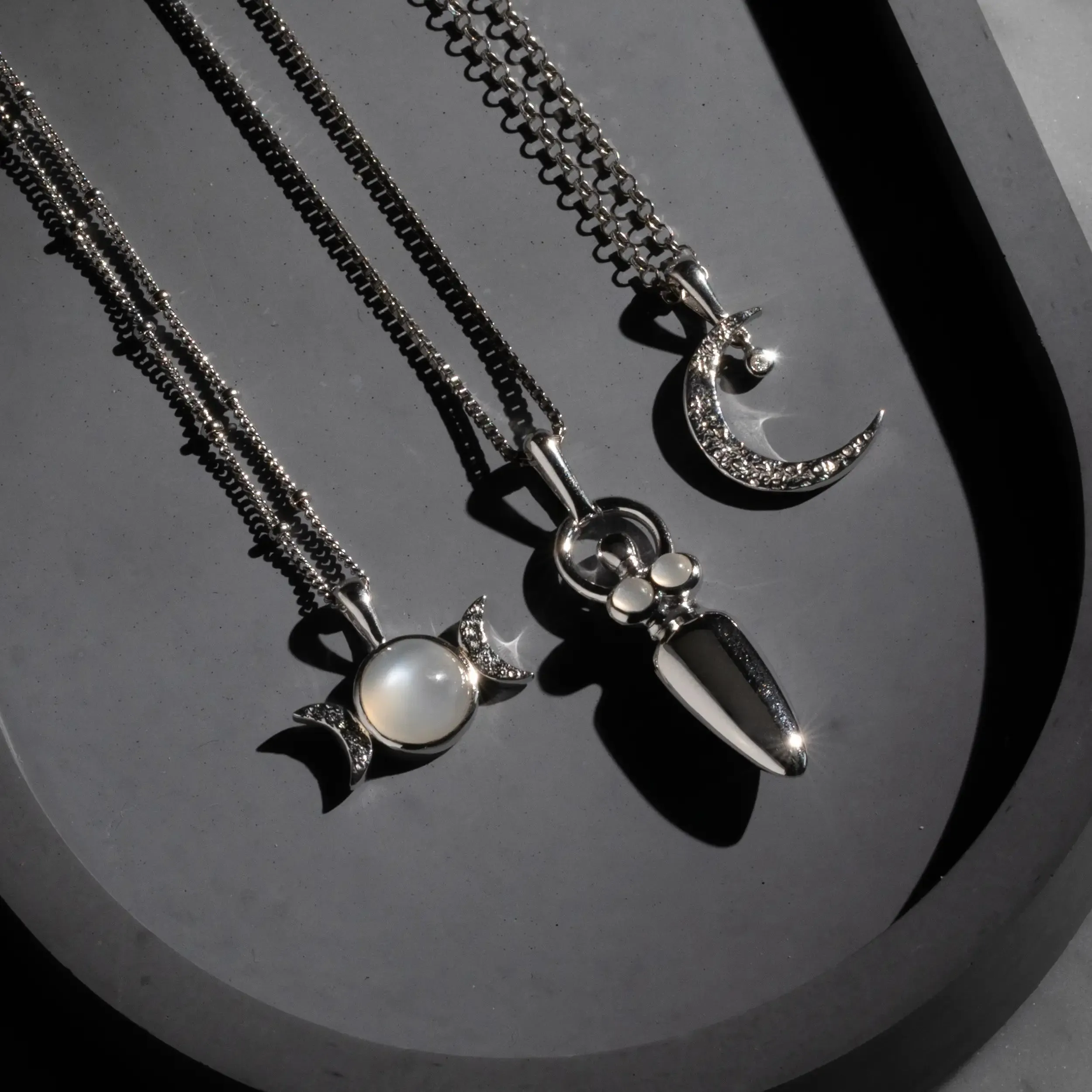 Moonstone Goddess Necklace sold by Awe Inspired product image thumbnail 3