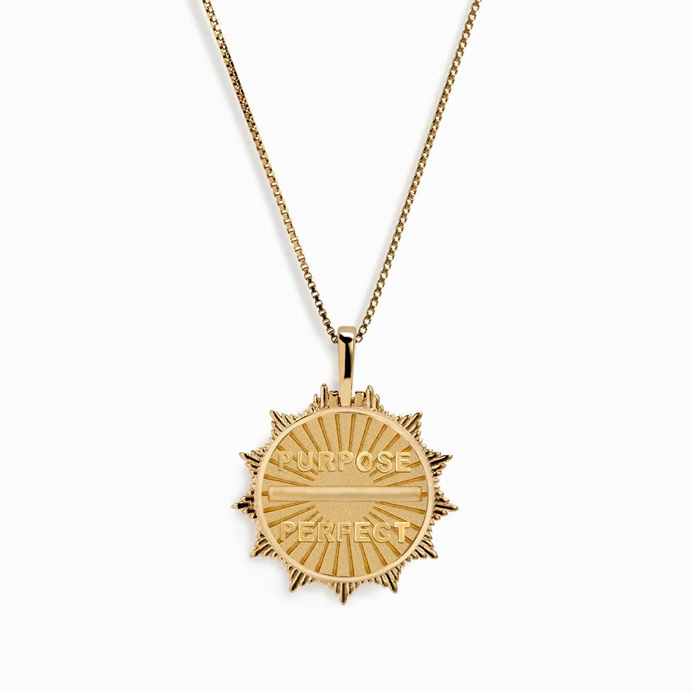 Purpose Over Perfect Affirmation Necklace sold by Awe Inspired