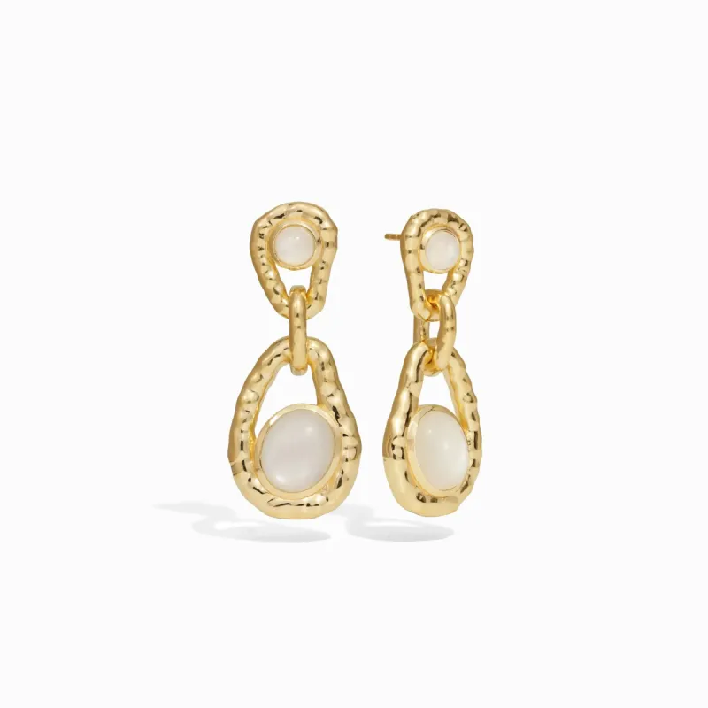 Moonstone Water Drop Earrings sold by Awe Inspired