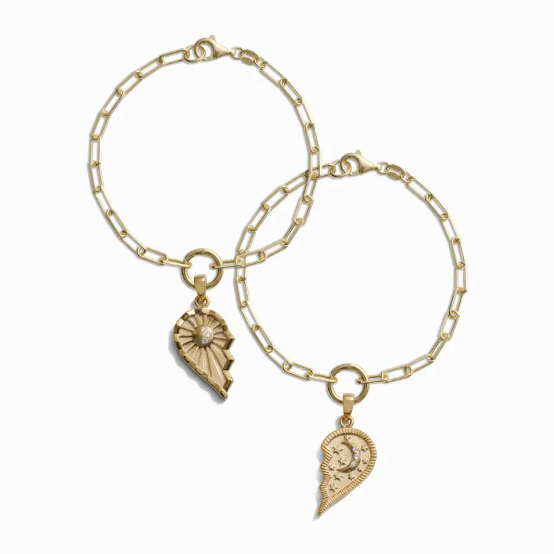 Sun & Moon Friendship Bracelet Set sold by Awe Inspired