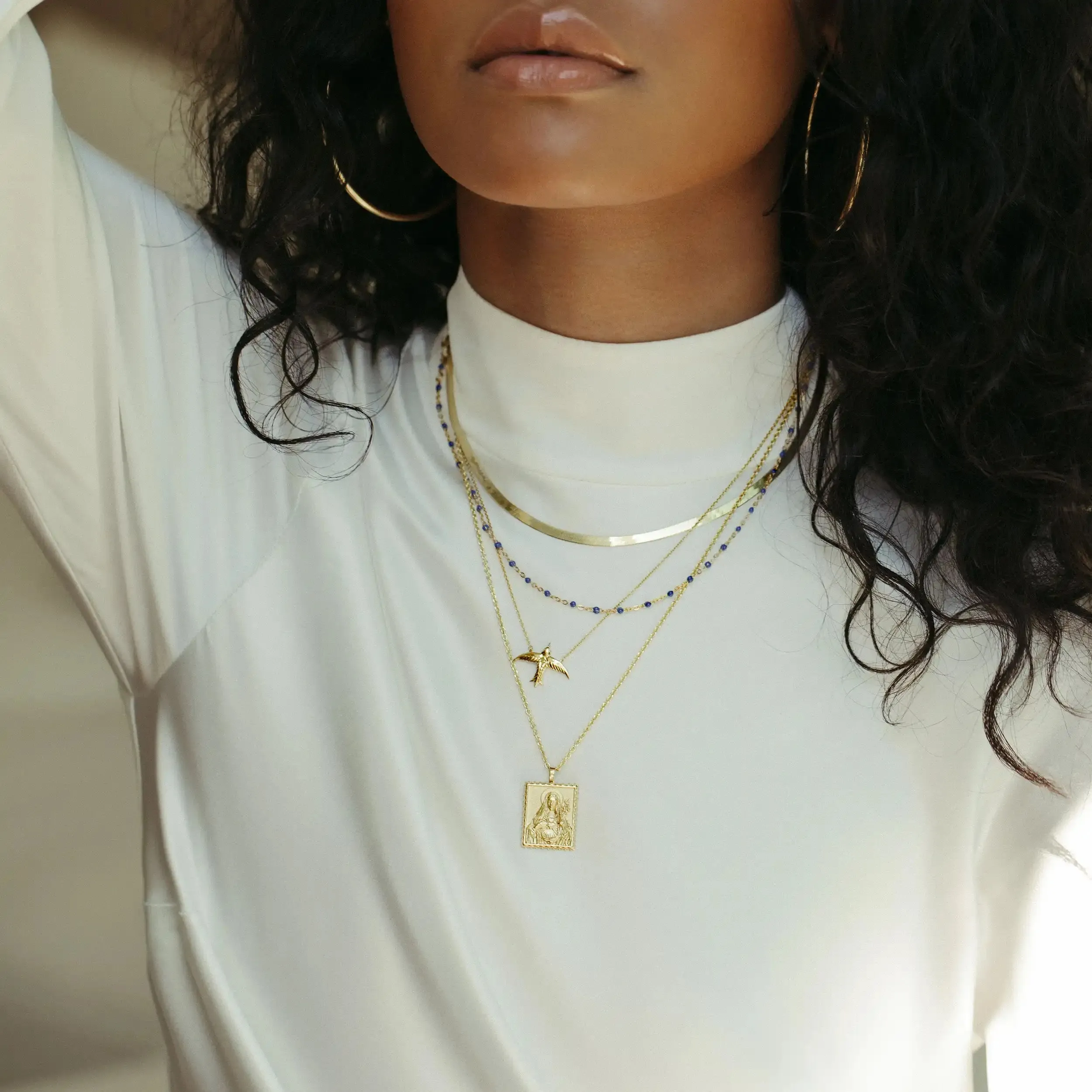 Mother Mary Necklace sold by Awe Inspired product image thumbnail 2