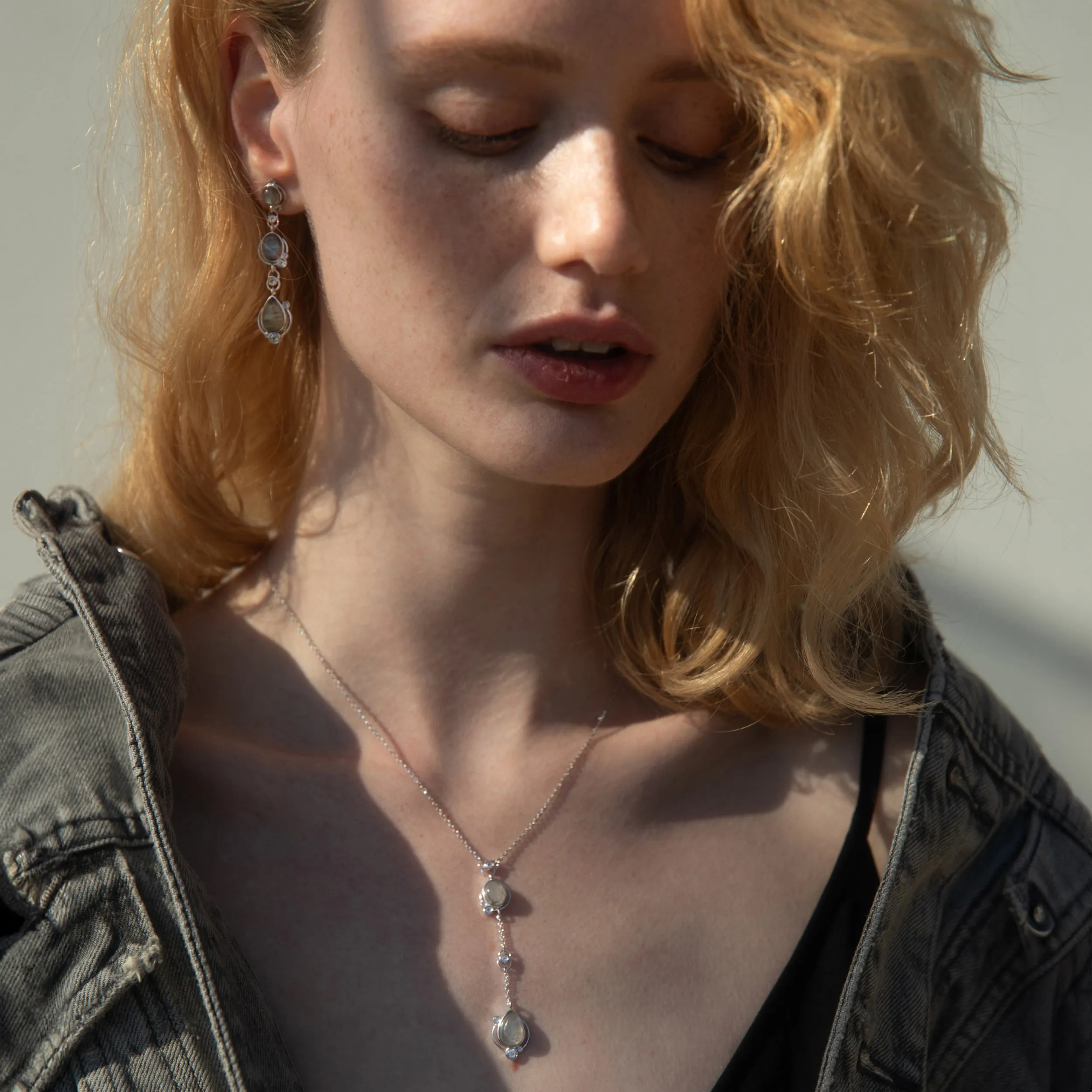 Labradorite Stardrop Earrings sold by Awe Inspired product image thumbnail 4