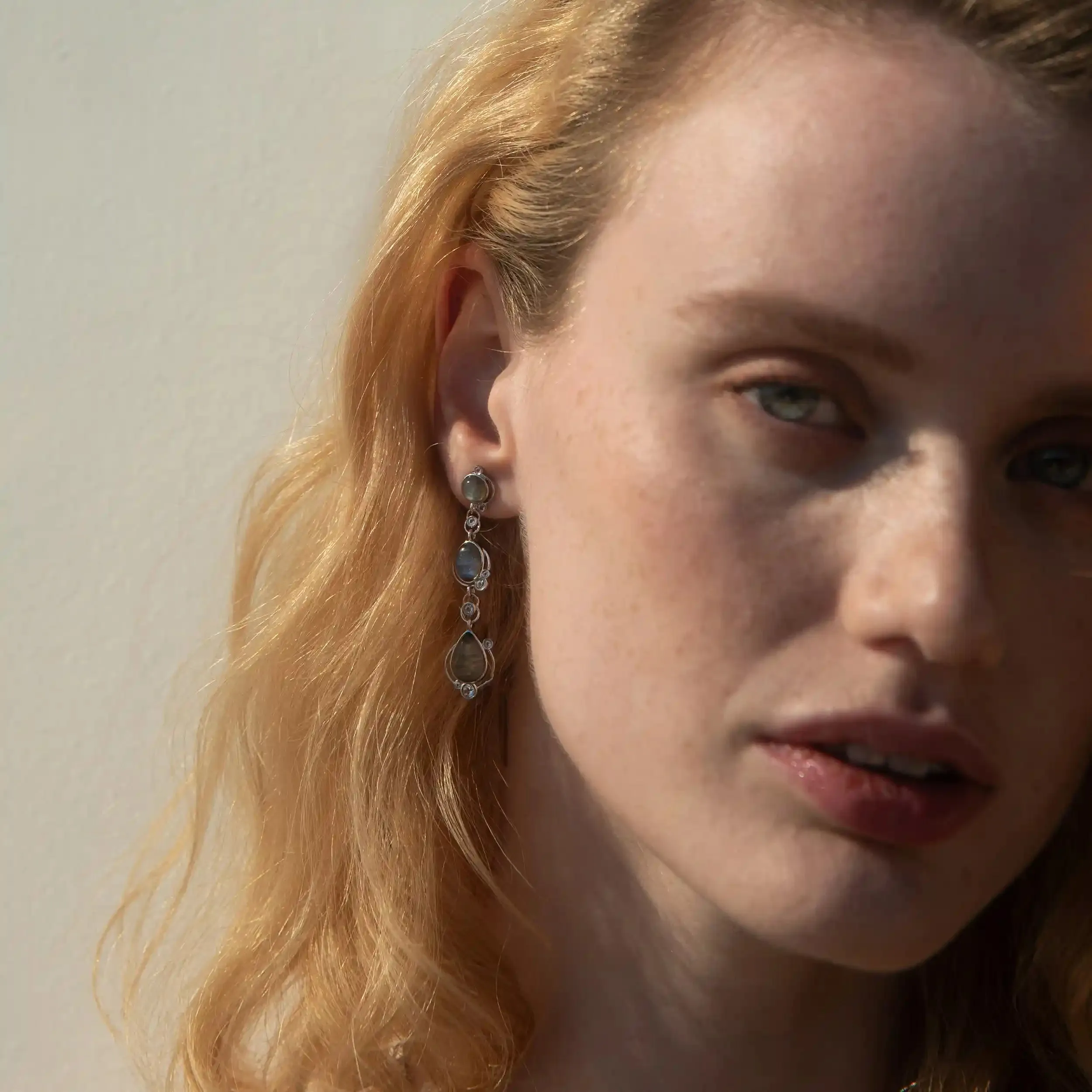 Labradorite Stardrop Earrings sold by Awe Inspired product image thumbnail 3