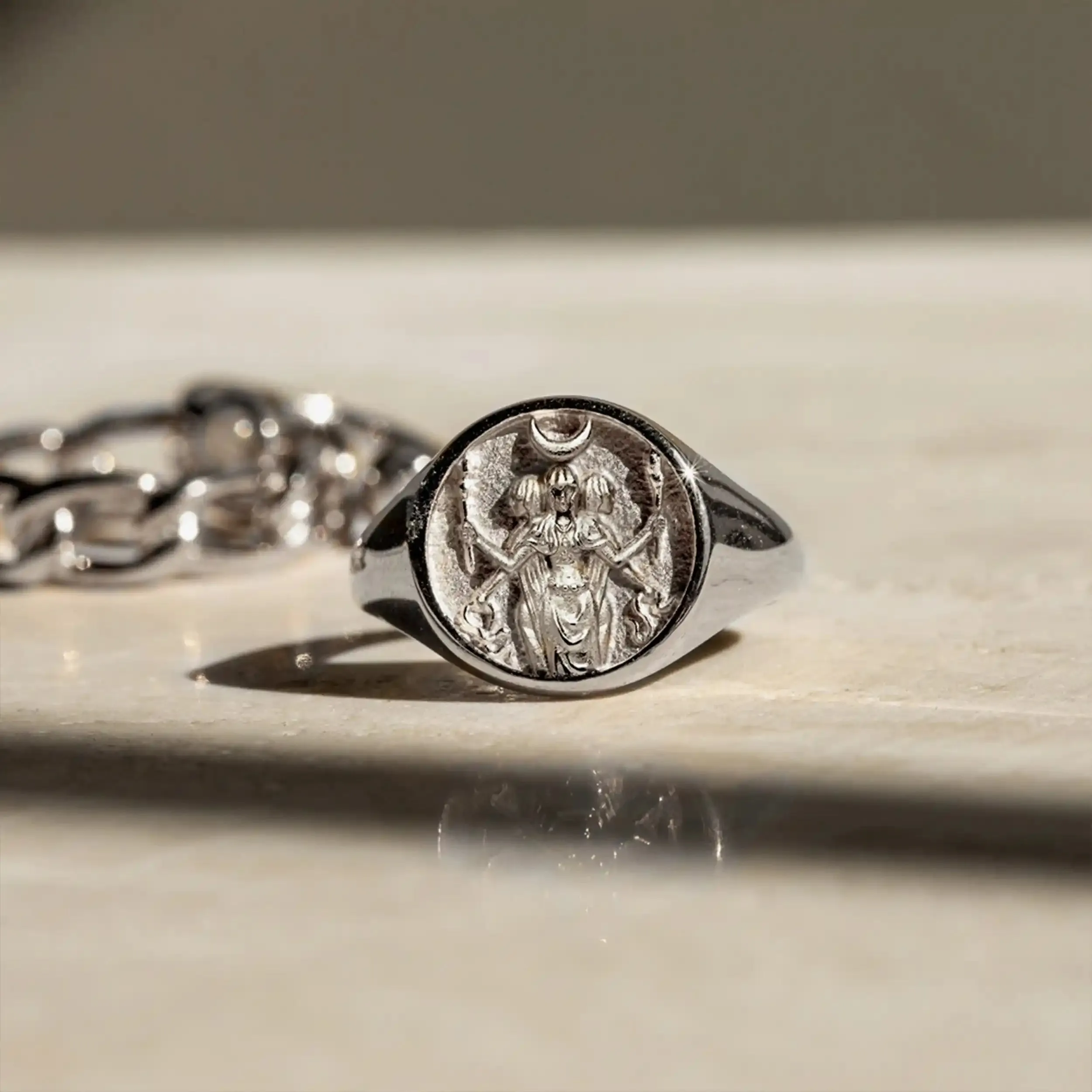 Hecate Signet Ring sold by Awe Inspired product image thumbnail 3