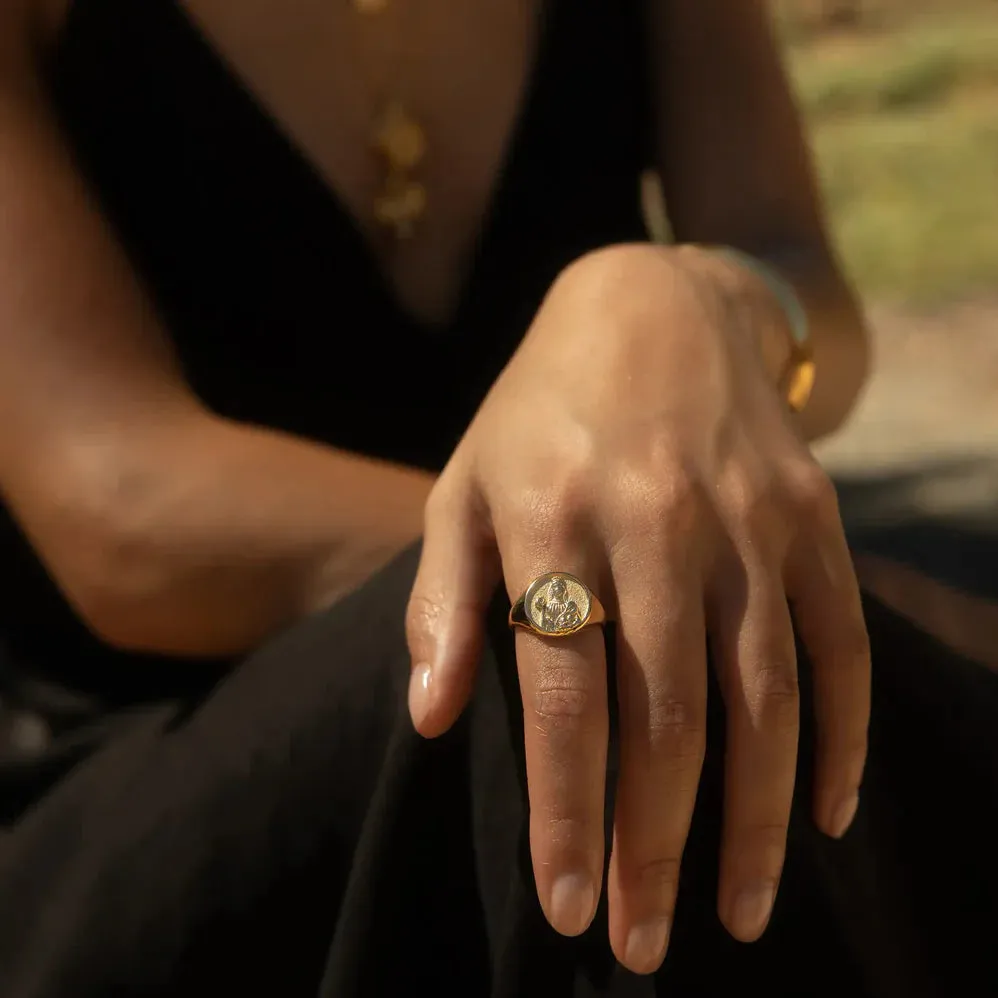 Goddess Signet Ring sold by Awe Inspired product image thumbnail 5