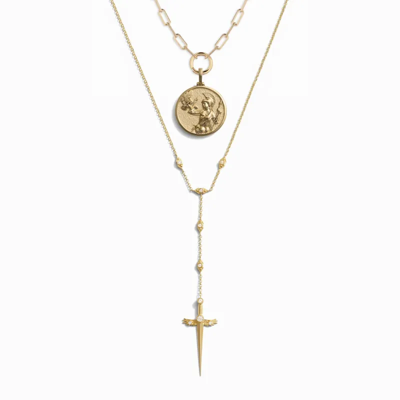 By The Sword Lariat Necklace Set sold by Awe Inspired