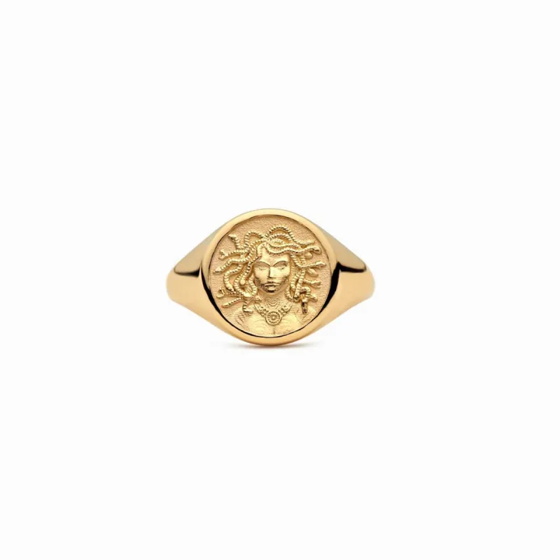 Men's Medusa Signet Ring sold by Awe Inspired