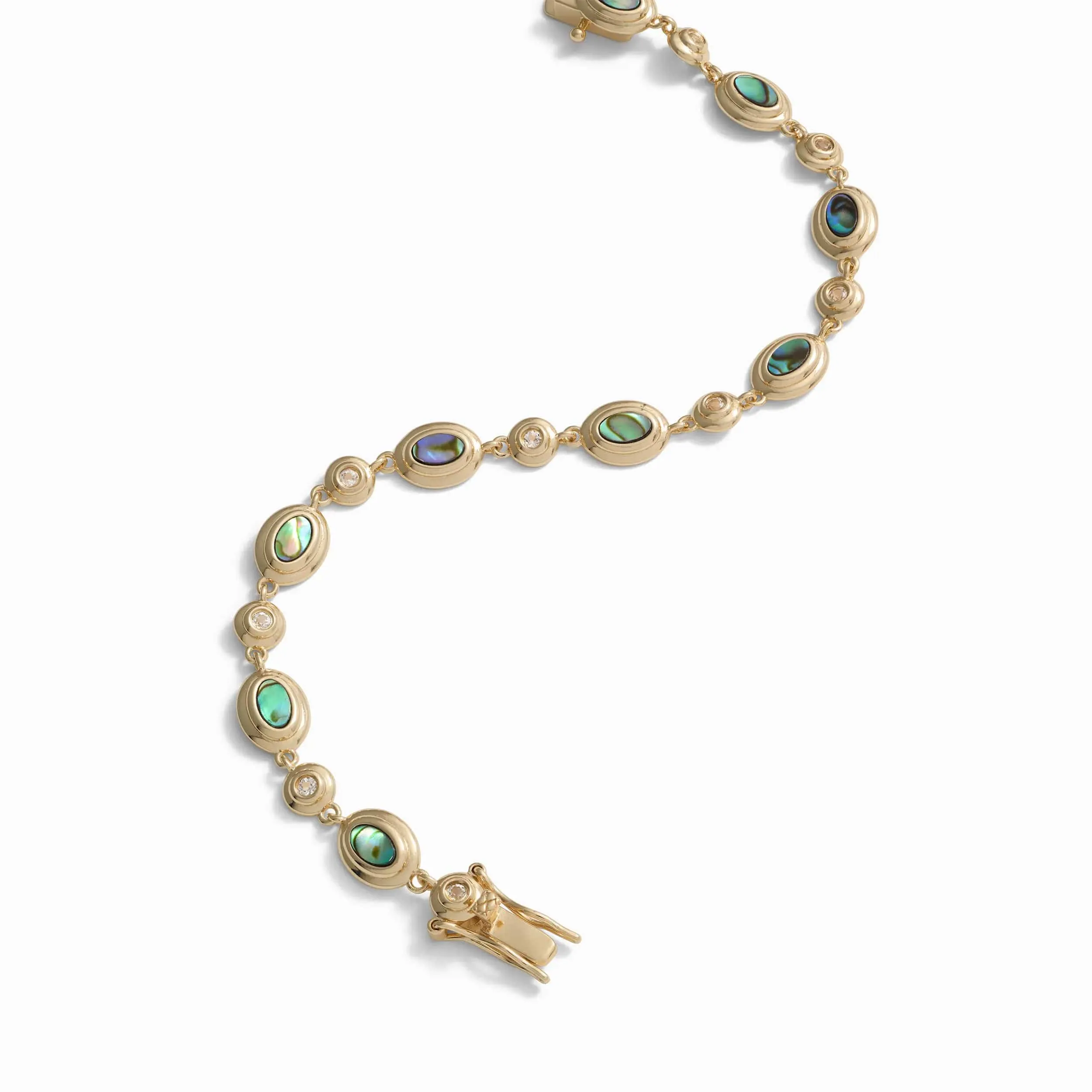 Men's Abalone Tennis Bracelet sold by Awe Inspired product image thumbnail 3