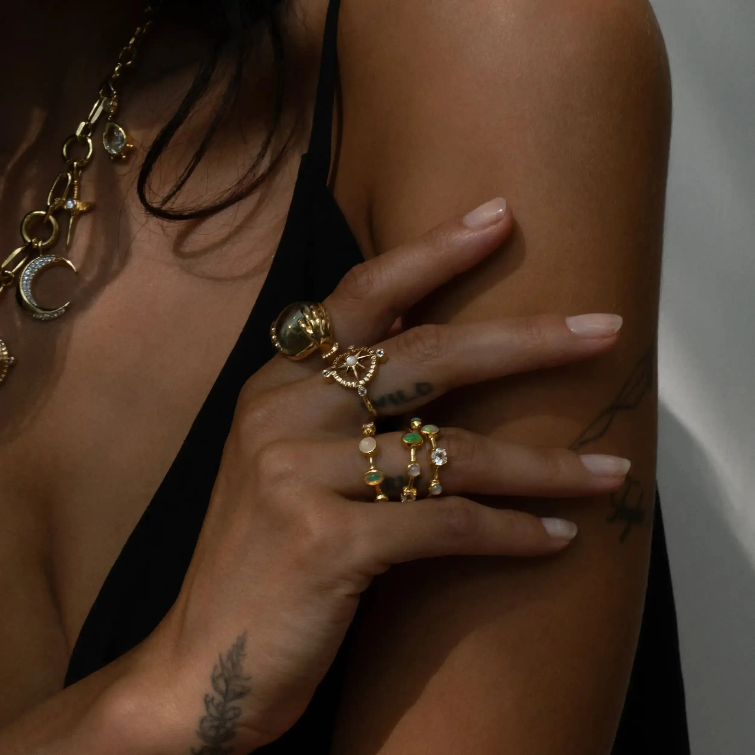 Compass Rose Ring sold by Awe Inspired product image thumbnail 3