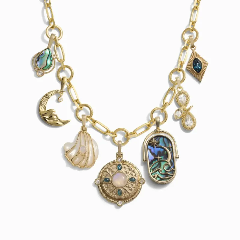 Water Statement Charm Necklace sold by Awe Inspired