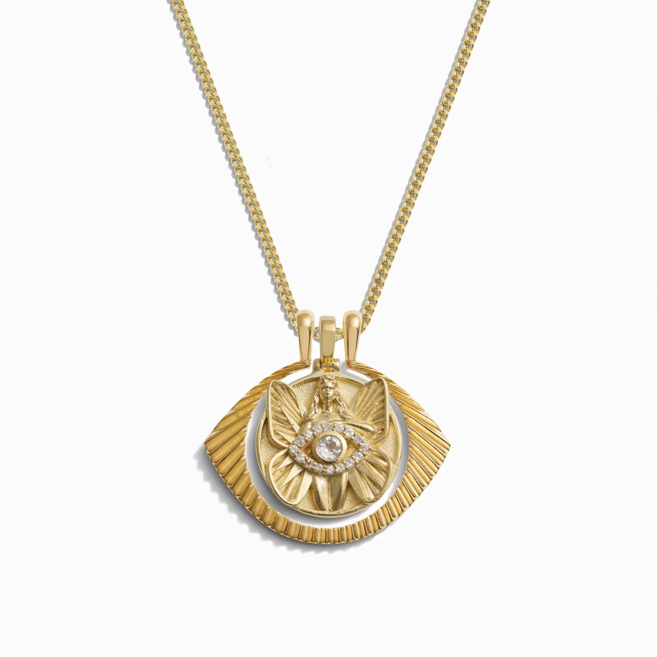 Eye of Psyche Halo Necklace Set sold by Awe Inspired