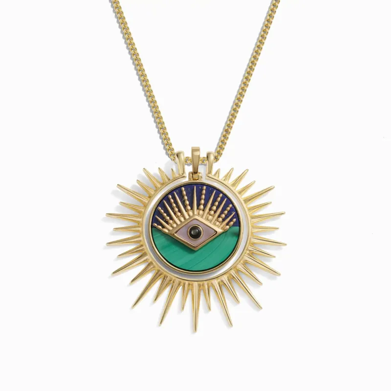 All-Seeing Eye Halo Necklace sold by Awe Inspired
