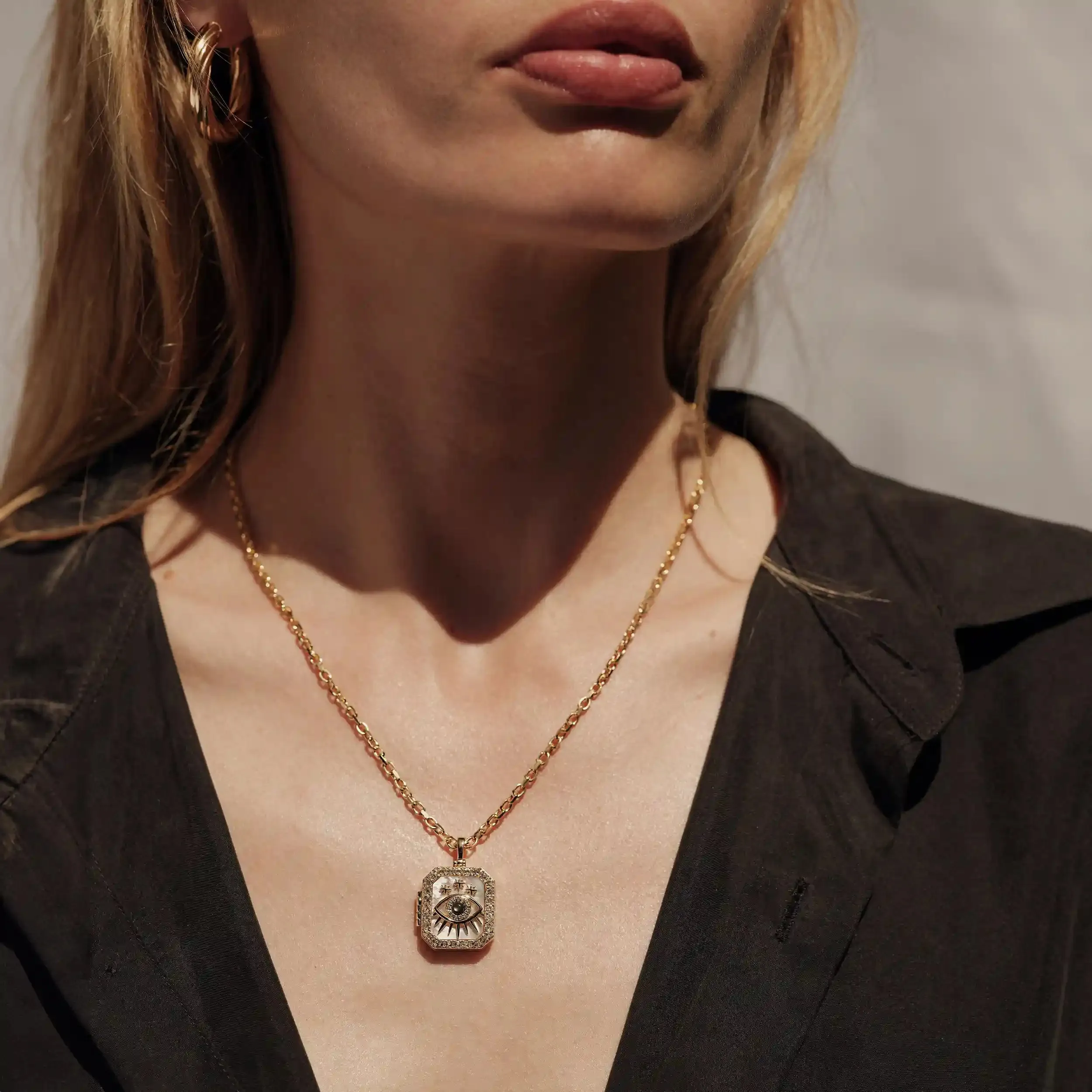 Third Eye Locket Necklace sold by Awe Inspired product image thumbnail 2