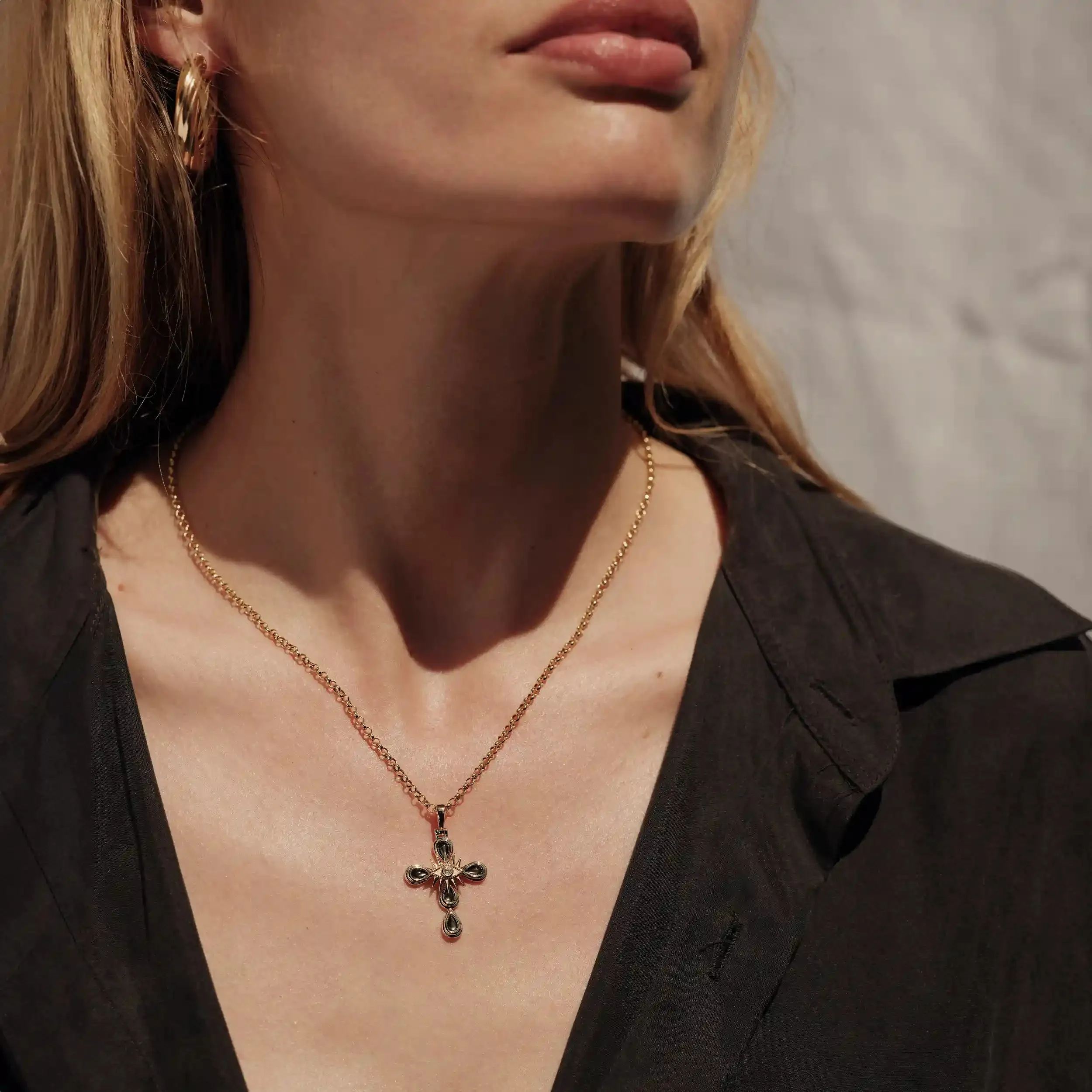 Third Eye Cross Necklace sold by Awe Inspired product image thumbnail 2