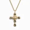 Statement Third Eye Cross Necklace sold by Awe Inspired