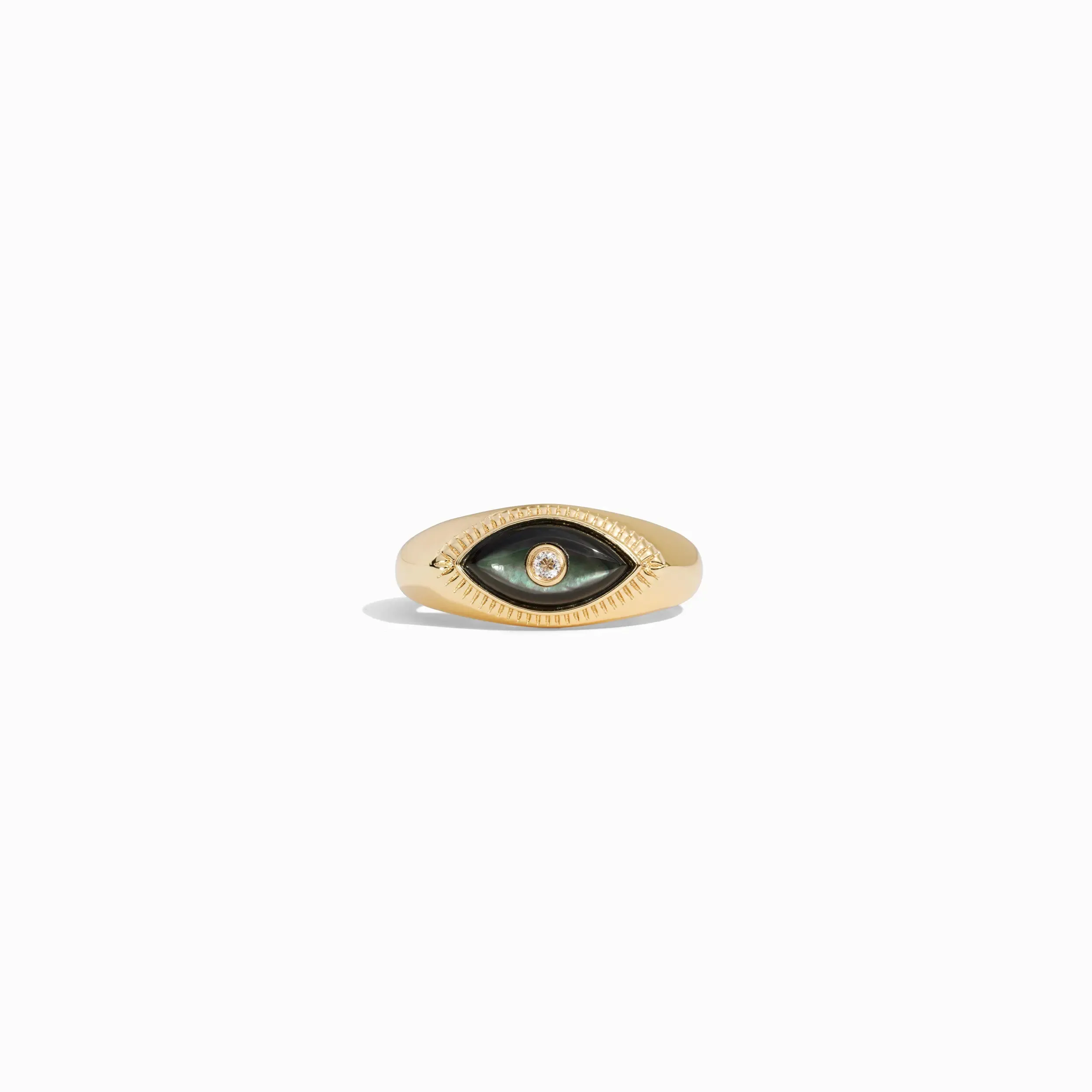 Third Eye Black Mother of Pearl Ring sold by Awe Inspired