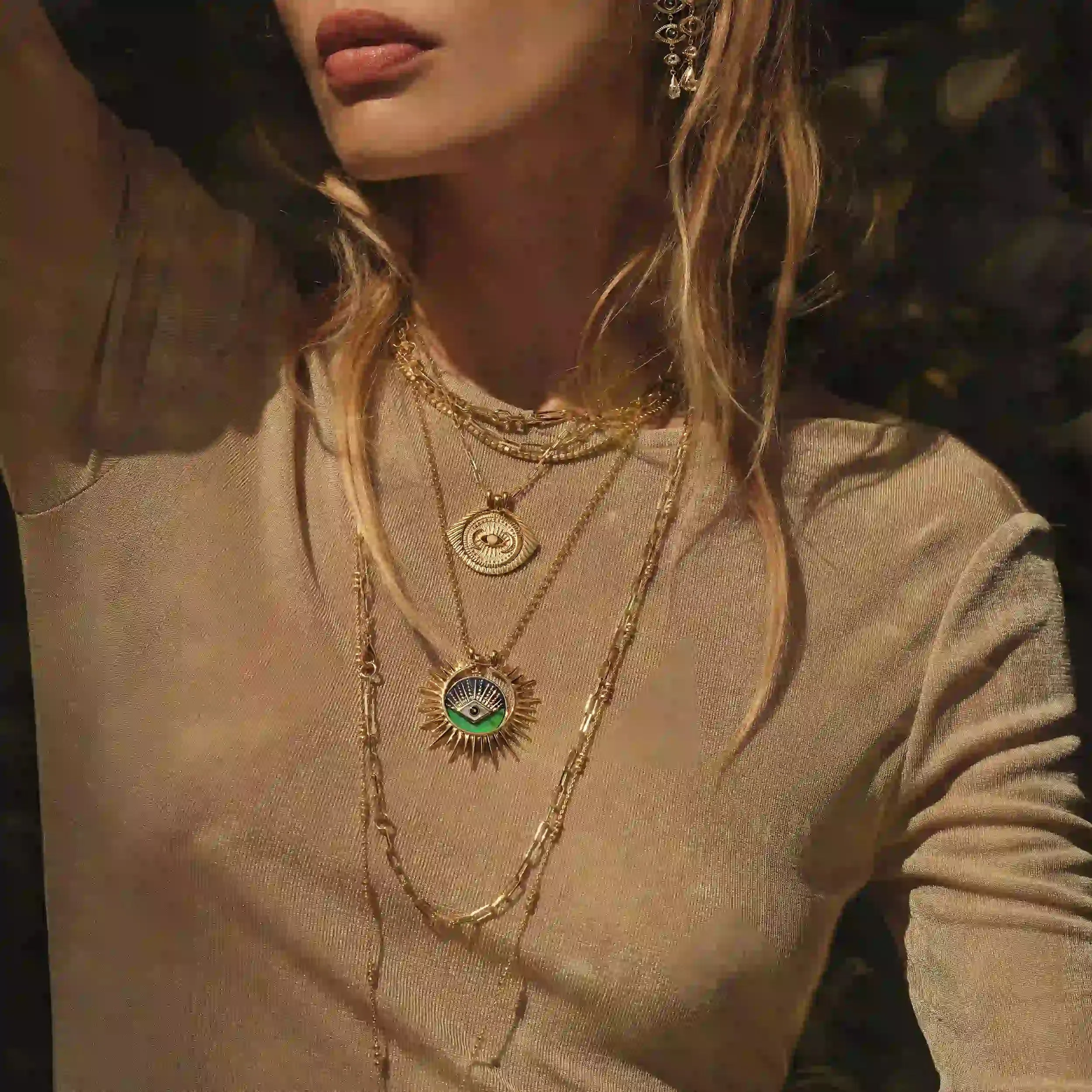 Third Eye Coin Pendant sold by Awe Inspired product image thumbnail 4