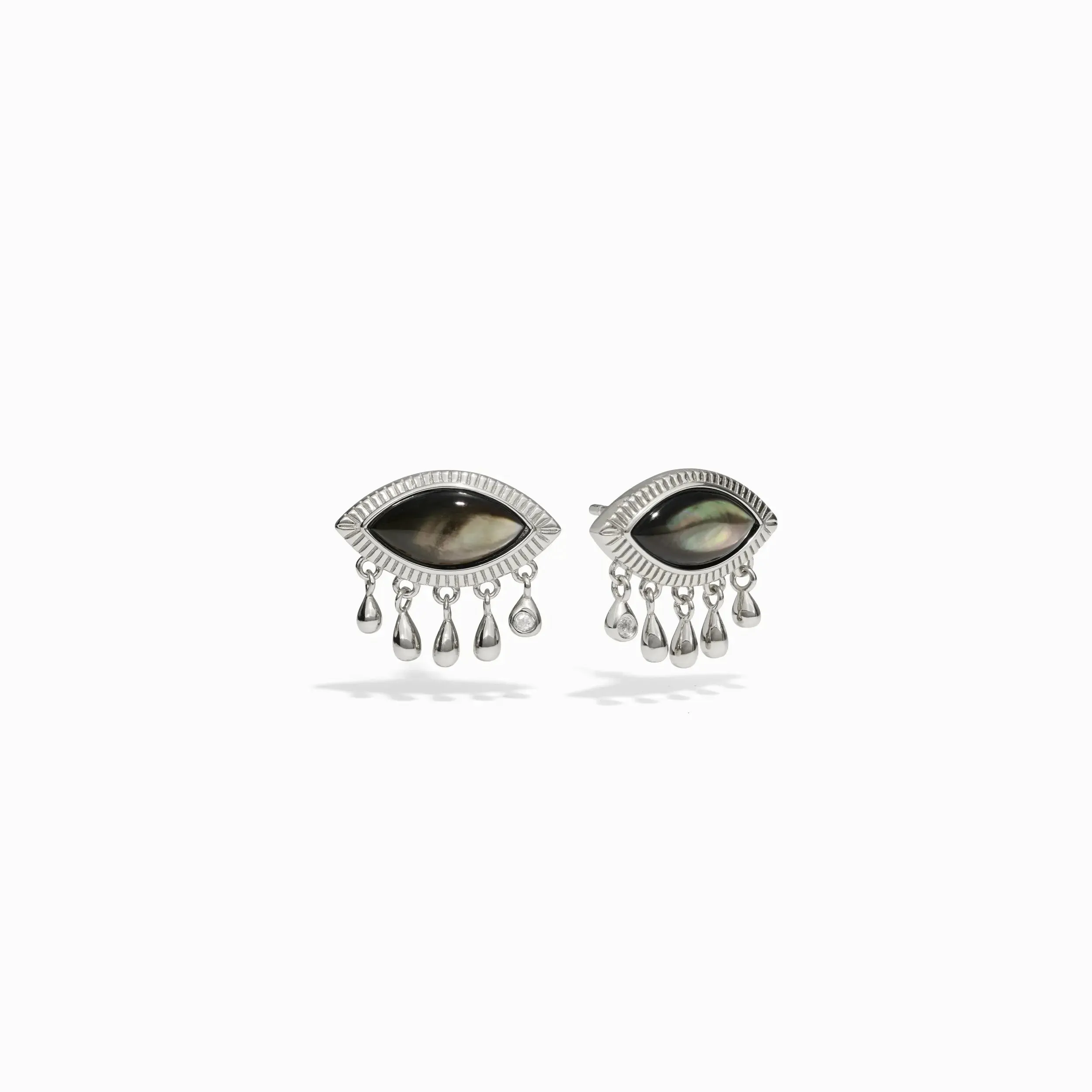 Third Eye Black Mother of Pearl Studs sold by Awe Inspired product image thumbnail 4