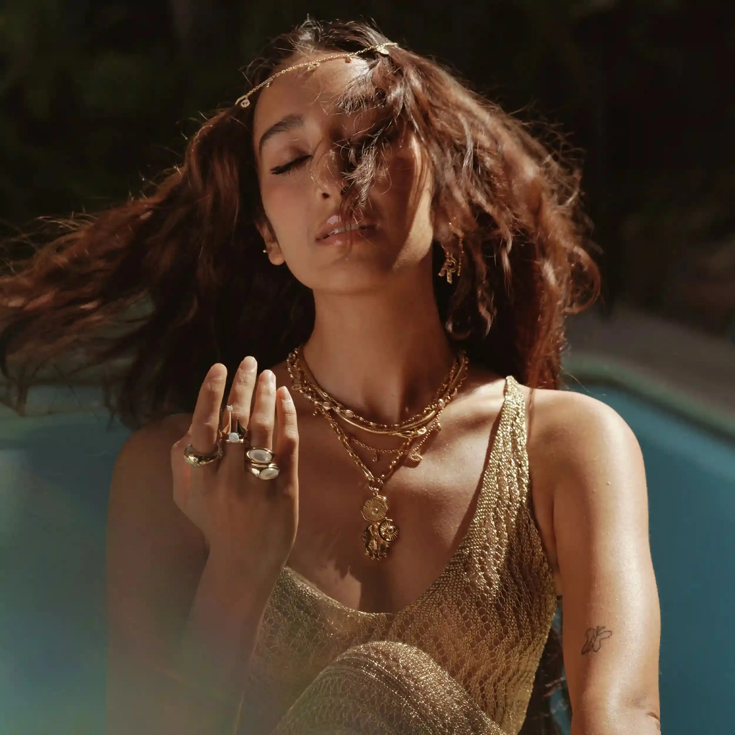 Eye of Lakshmi Charm Necklace sold by Awe Inspired product image thumbnail 4