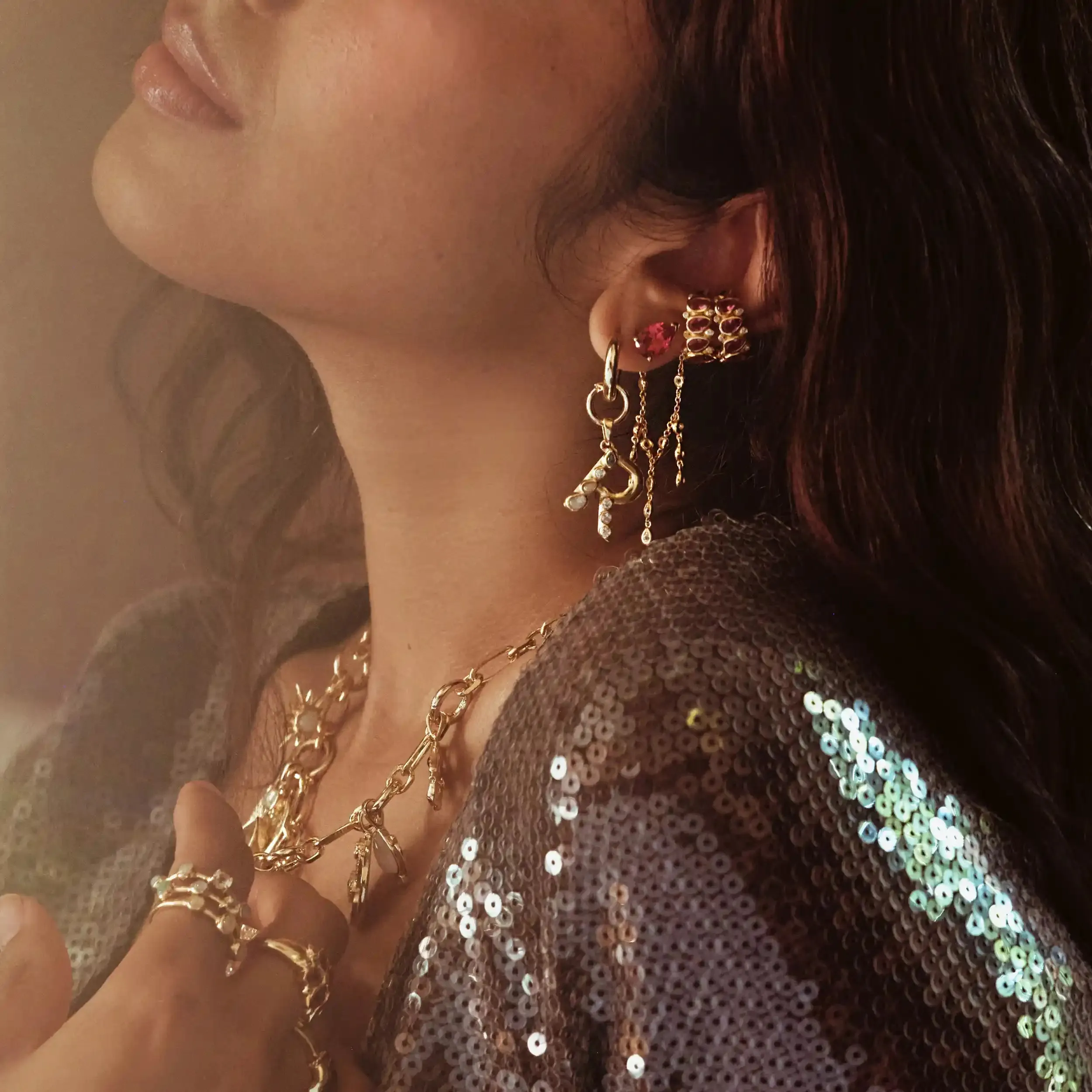 Lotus Ear Swag sold by Awe Inspired product image thumbnail 2