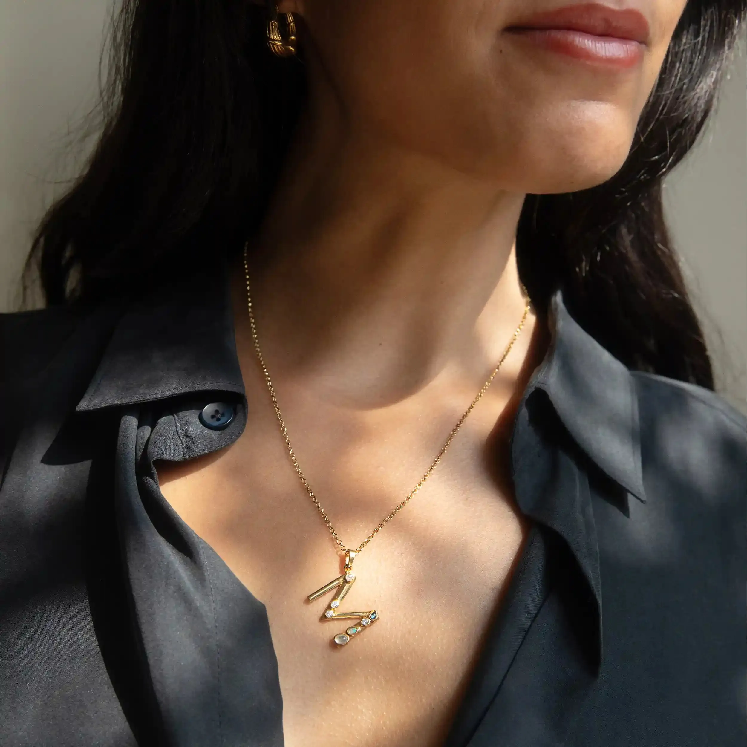 J Initial Pendant sold by Awe Inspired product image thumbnail 2