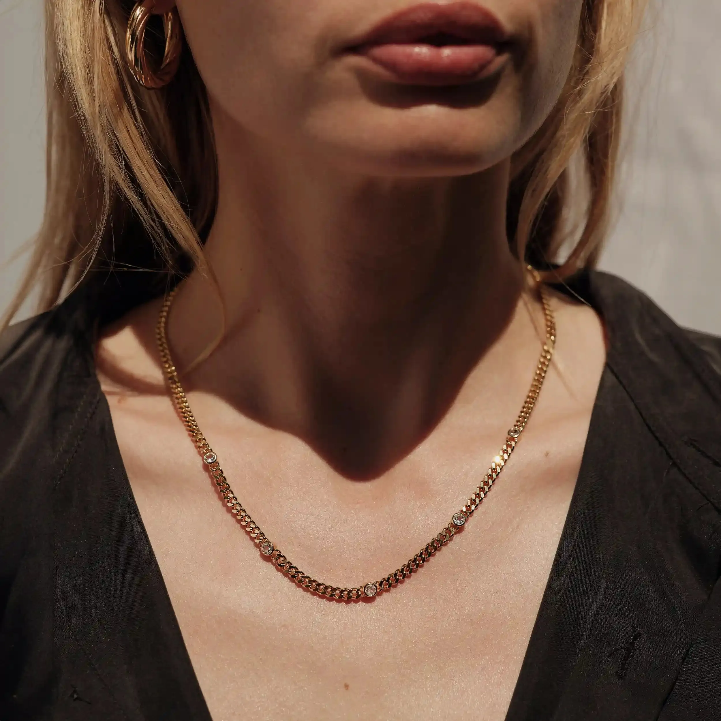 Station to Station Cuban Chain Necklace sold by Awe Inspired product image thumbnail 2